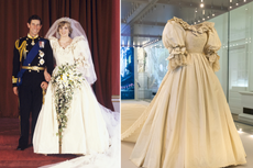 Princess Diana’s wedding dress is now on display at Kensington Palace