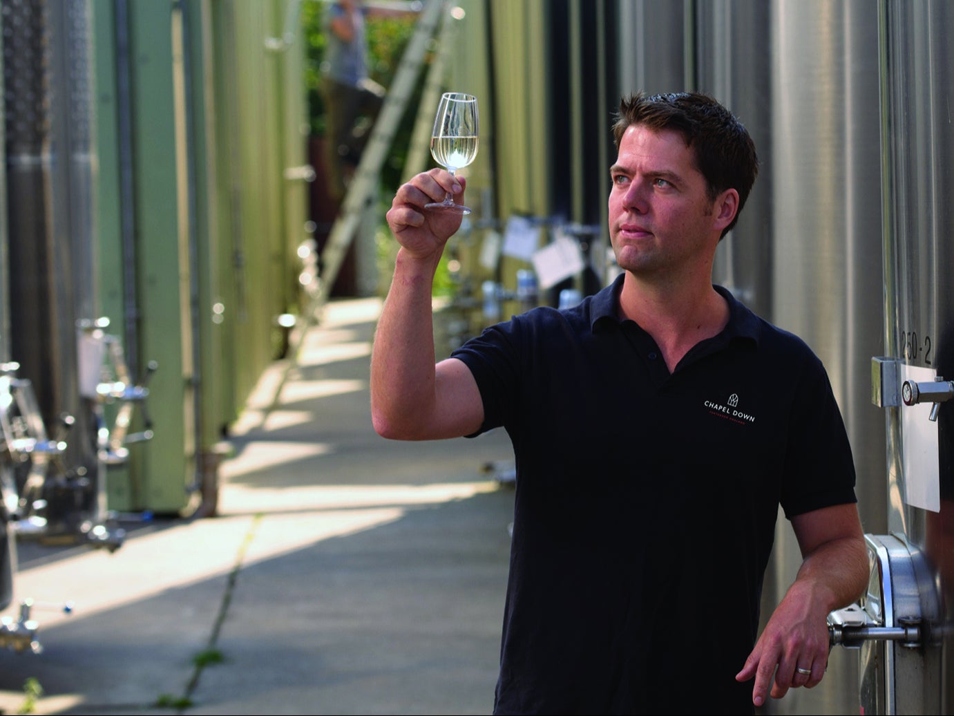 Chapel Down’s head winemaker Josh Donaghay-Spire