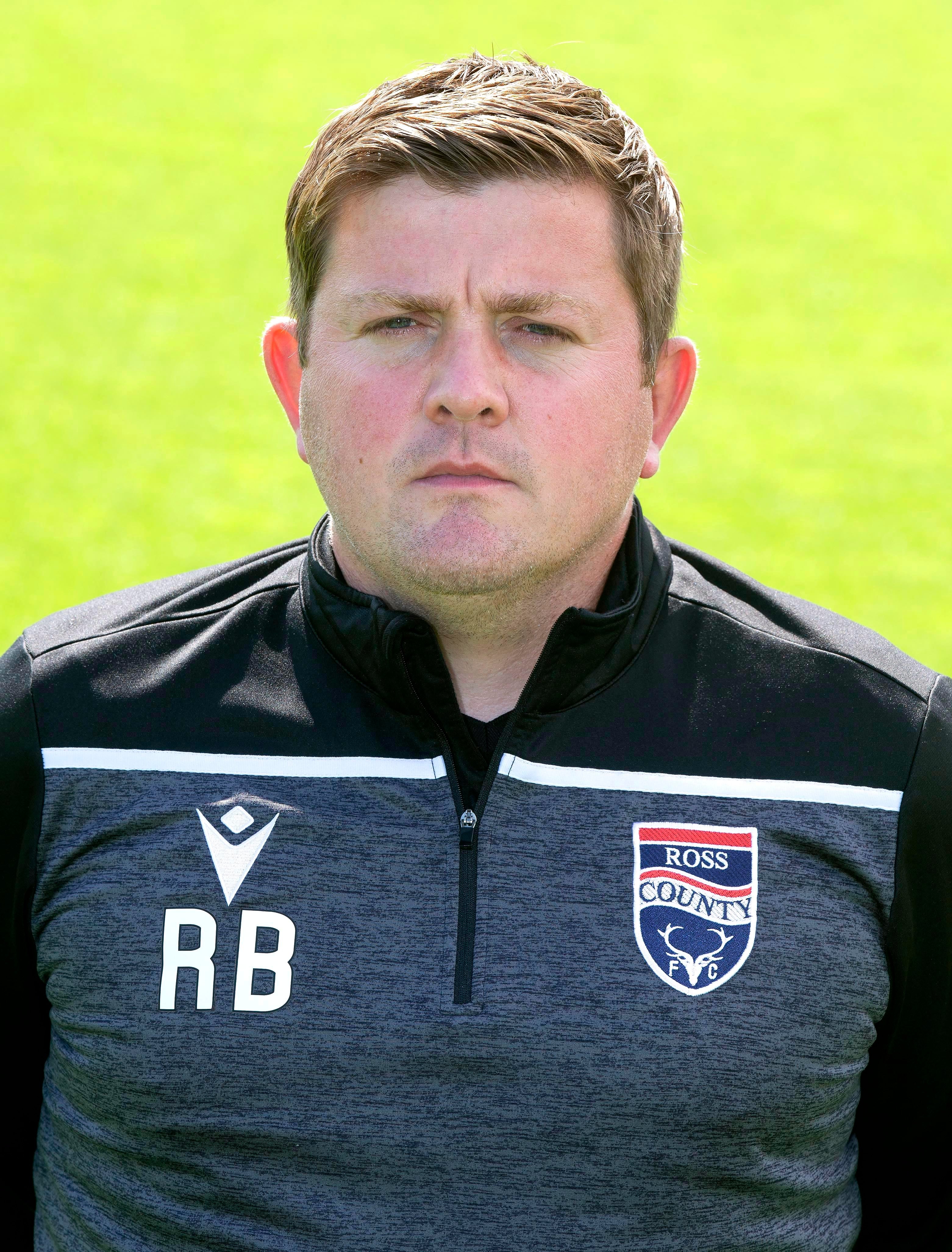 A headshot of Ross County's Richard Brittain