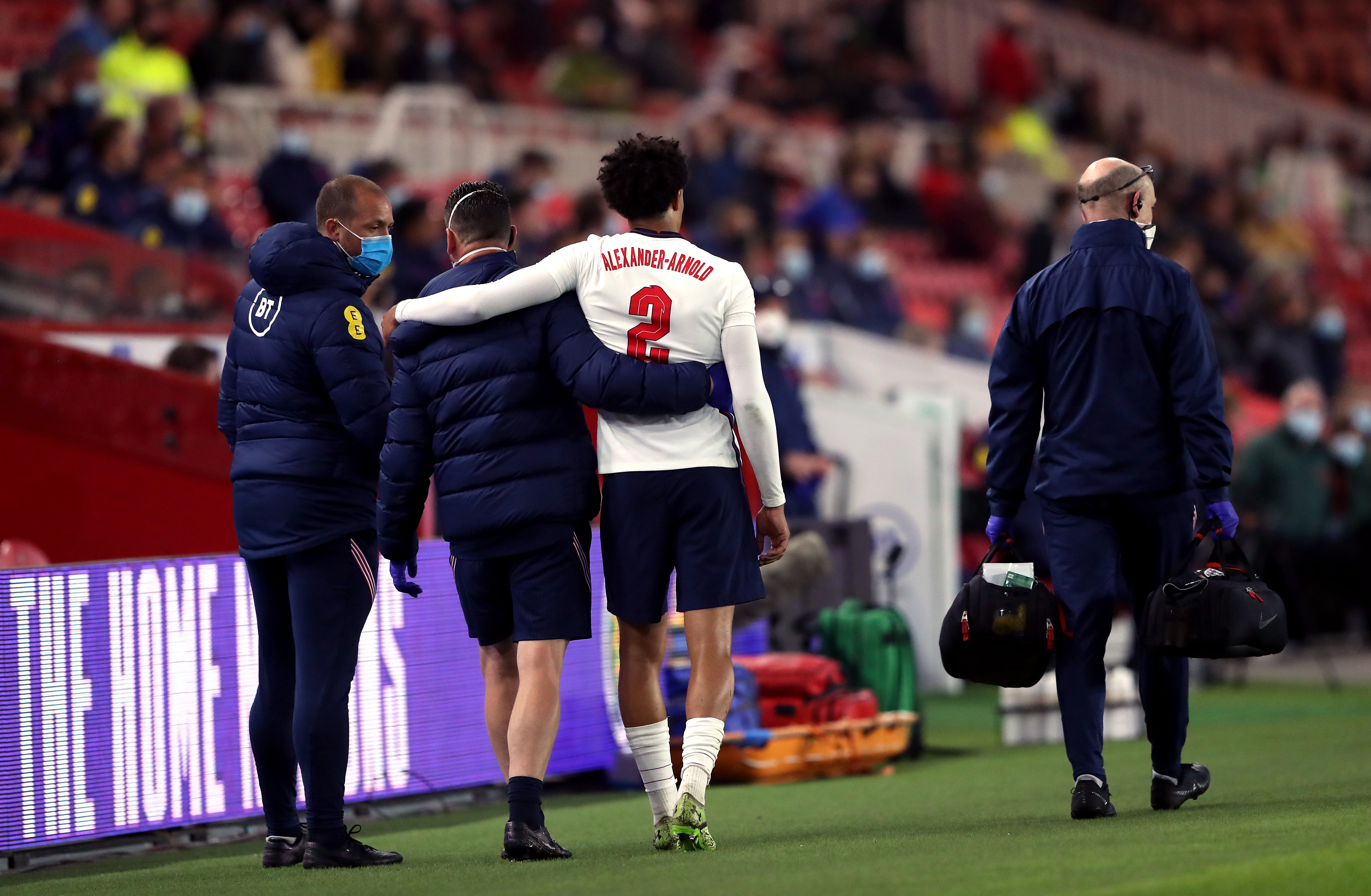 Alexander-Arnold limped off in the later stages of the pre-tournament friendly