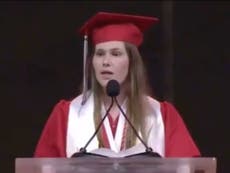 Texas school student goes viral with impassioned speech criticising state’s strict abortion law