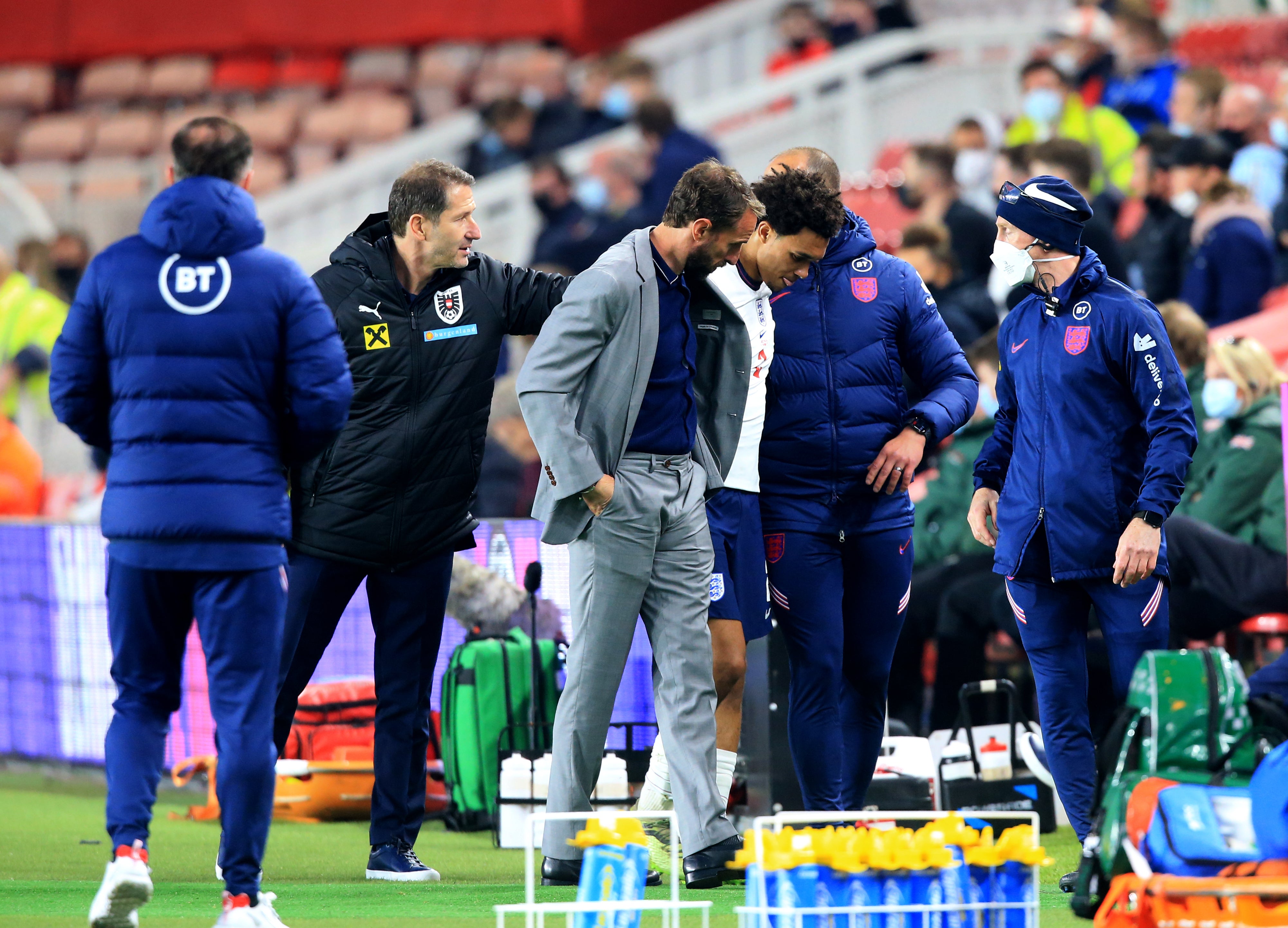 Gareth Southgate saw Trent Alexander-Arnold limp off on Wednesday