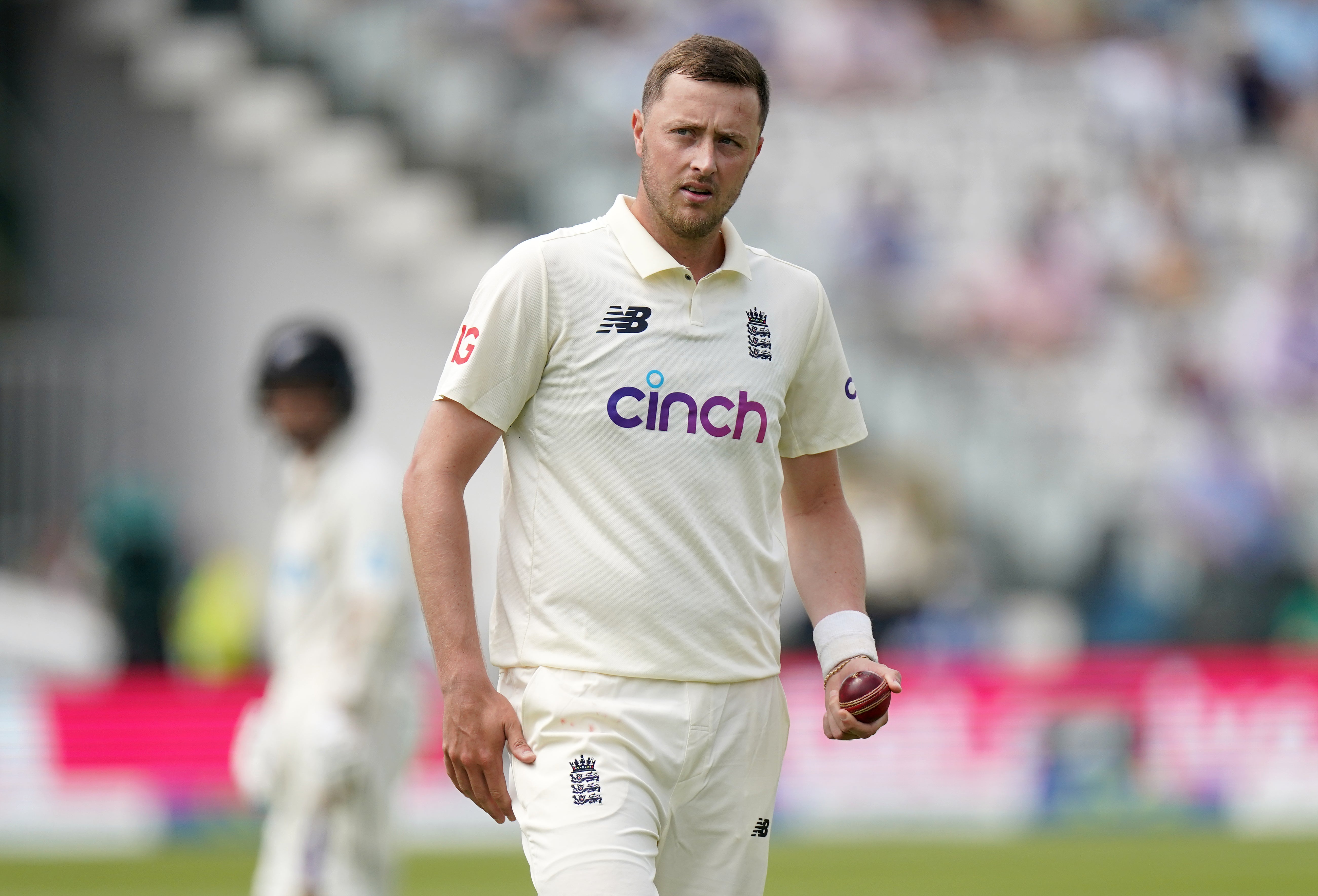 Ollie Robinson pictured at Lord’s on day two