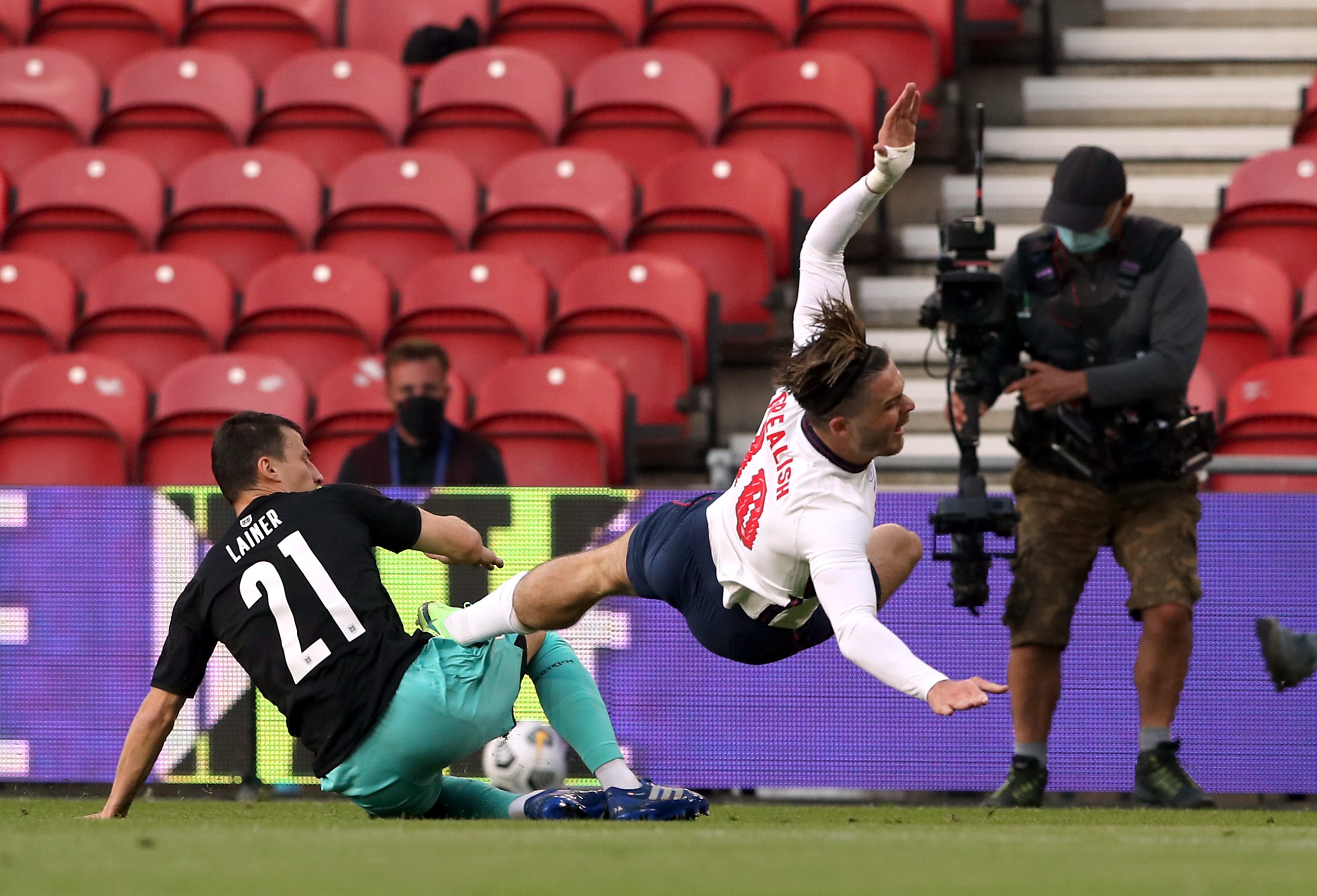 Jack Grealish is fouled