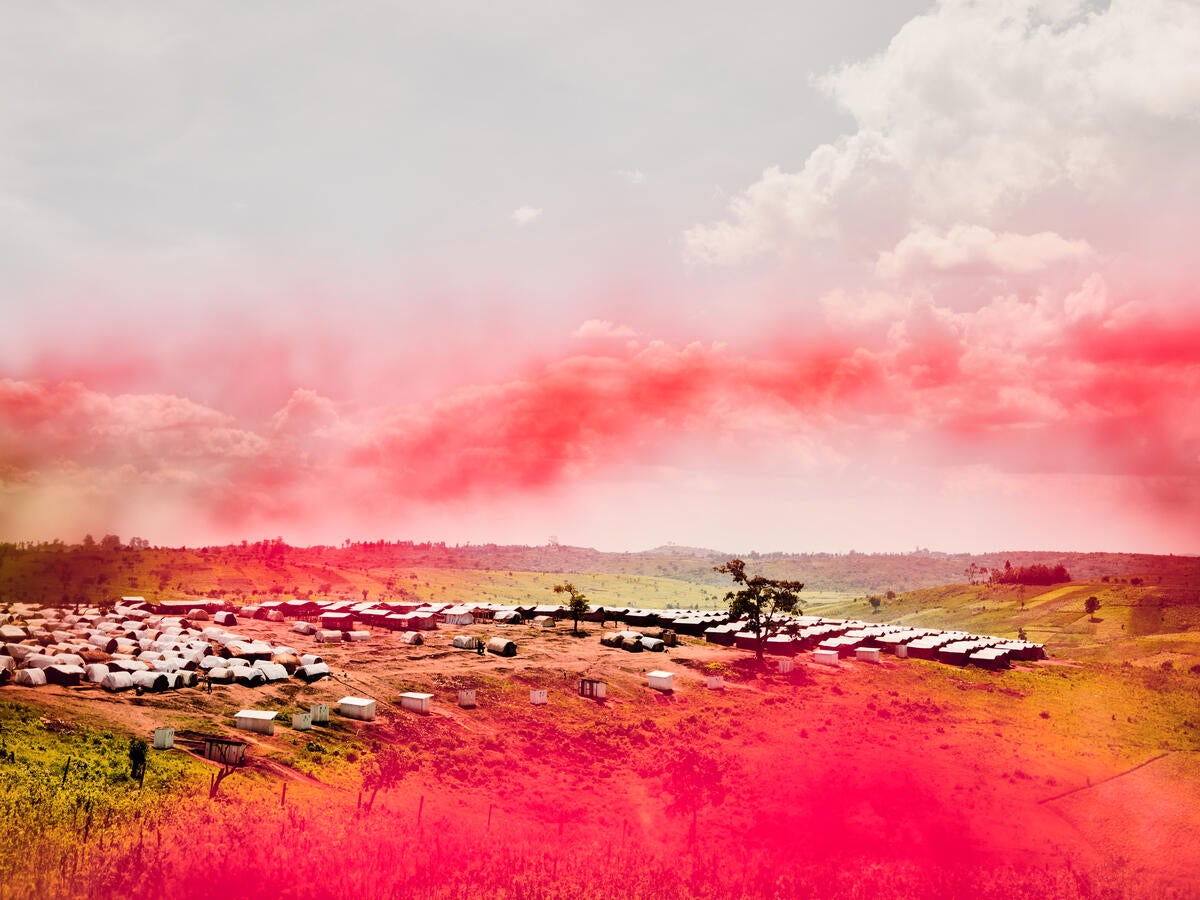 Views of a camp for displaced persons, Ituri province