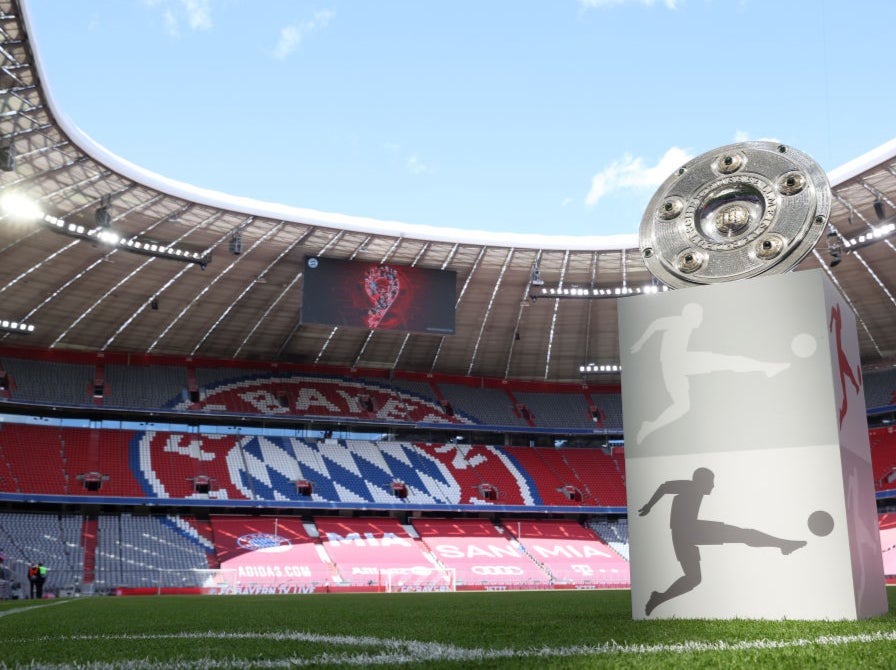 A general view of the Allianz Arena in Munich