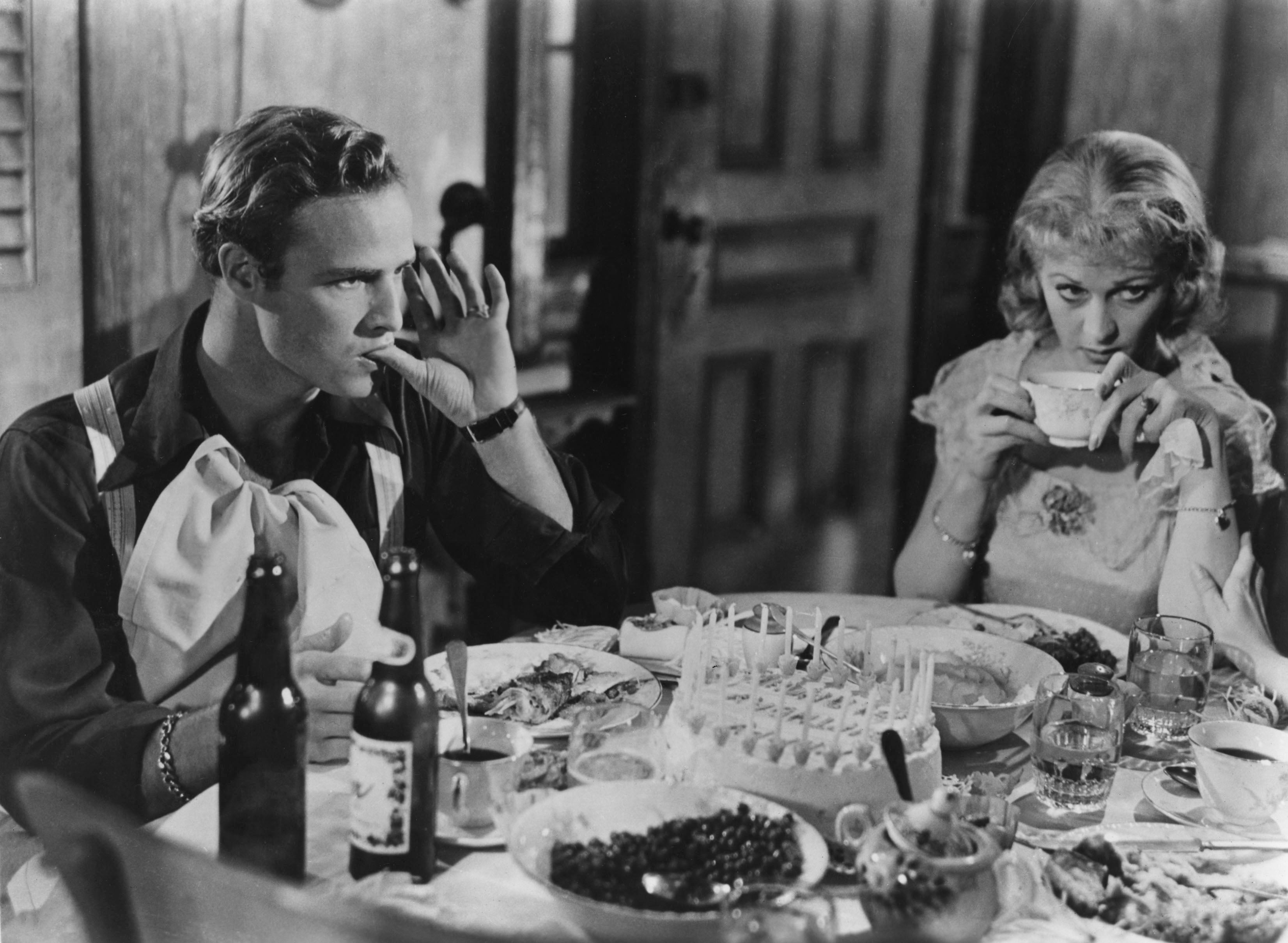 Brando and Vivien Leigh in A Streetcar Named Desire