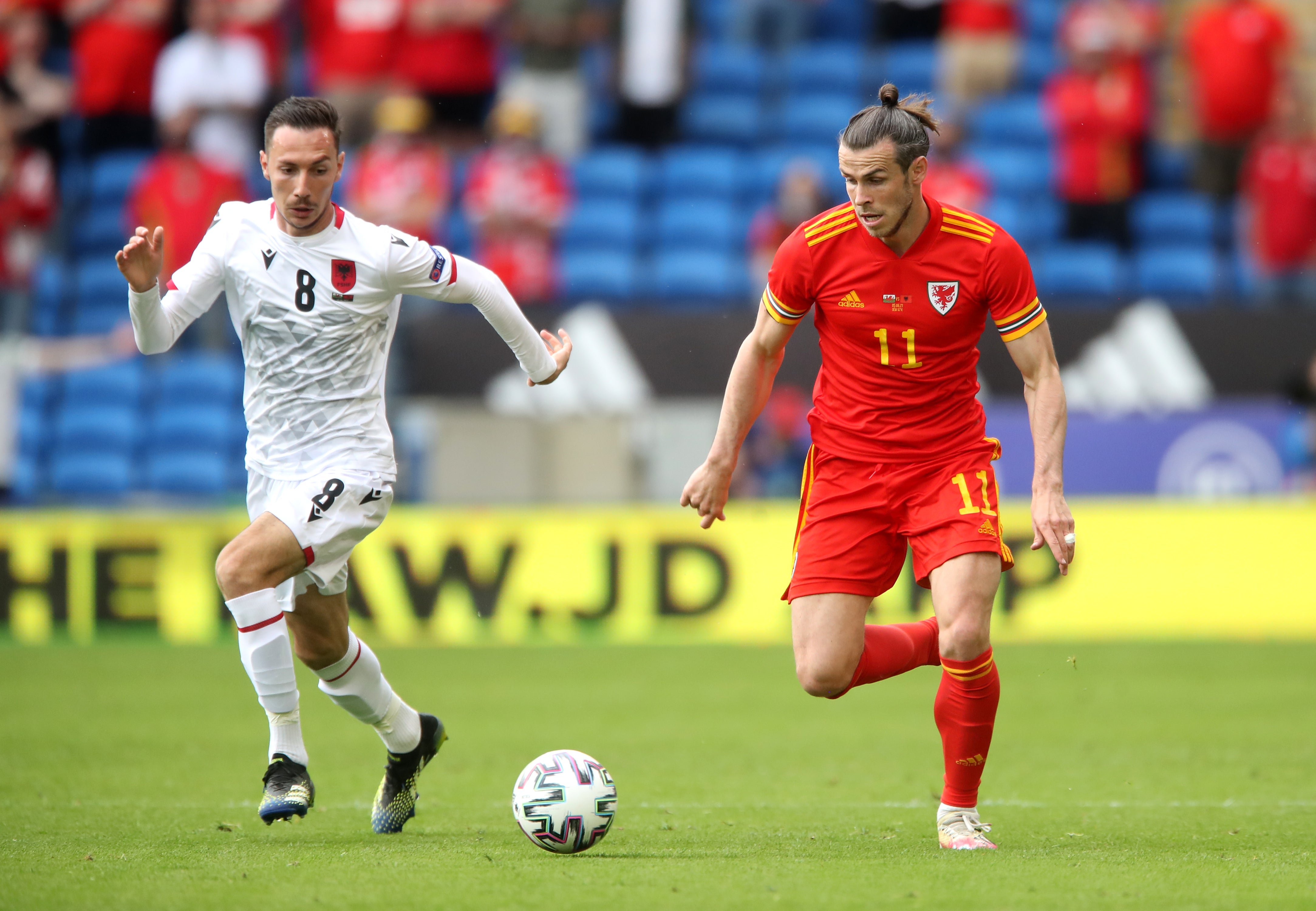 Gareth Bale started the game on the bench