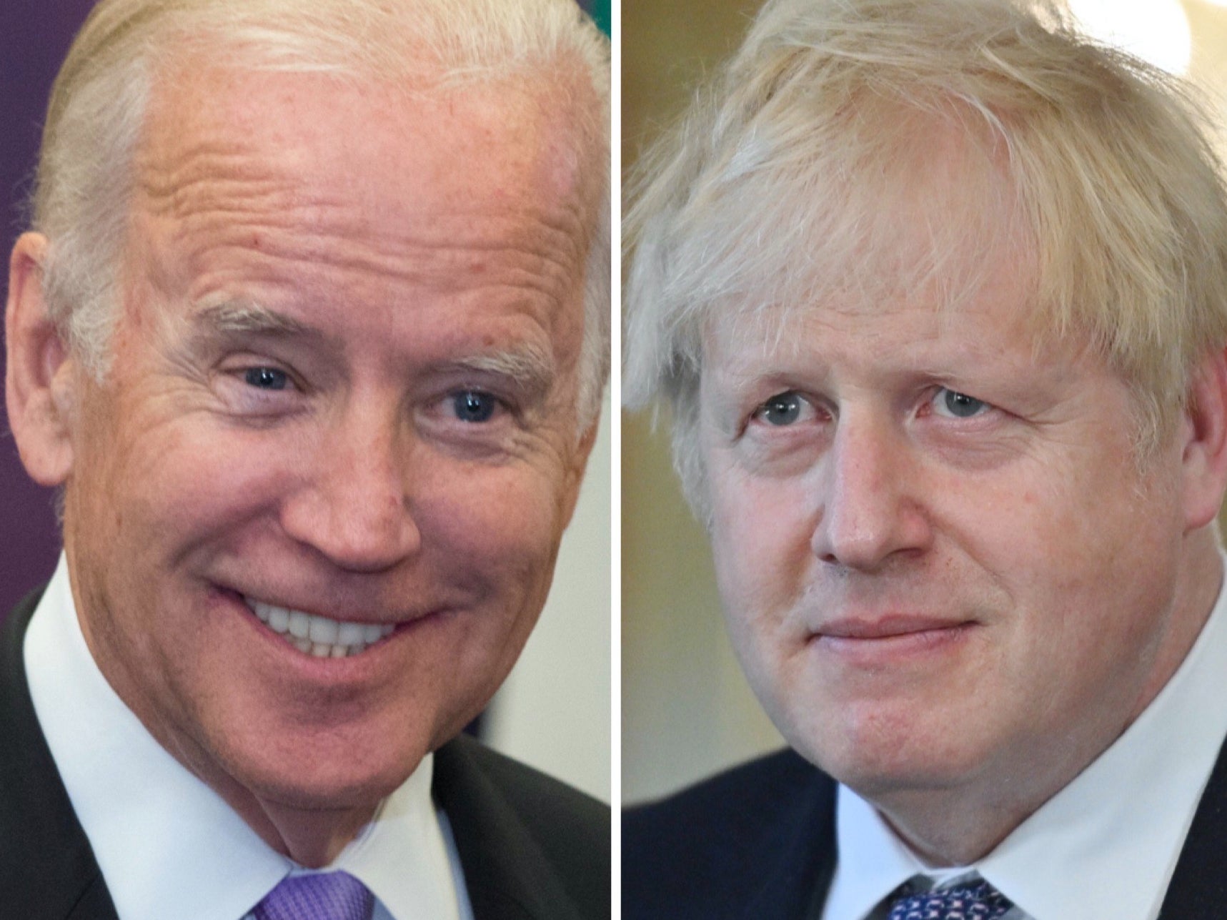 Joe Biden and Boris Johnson