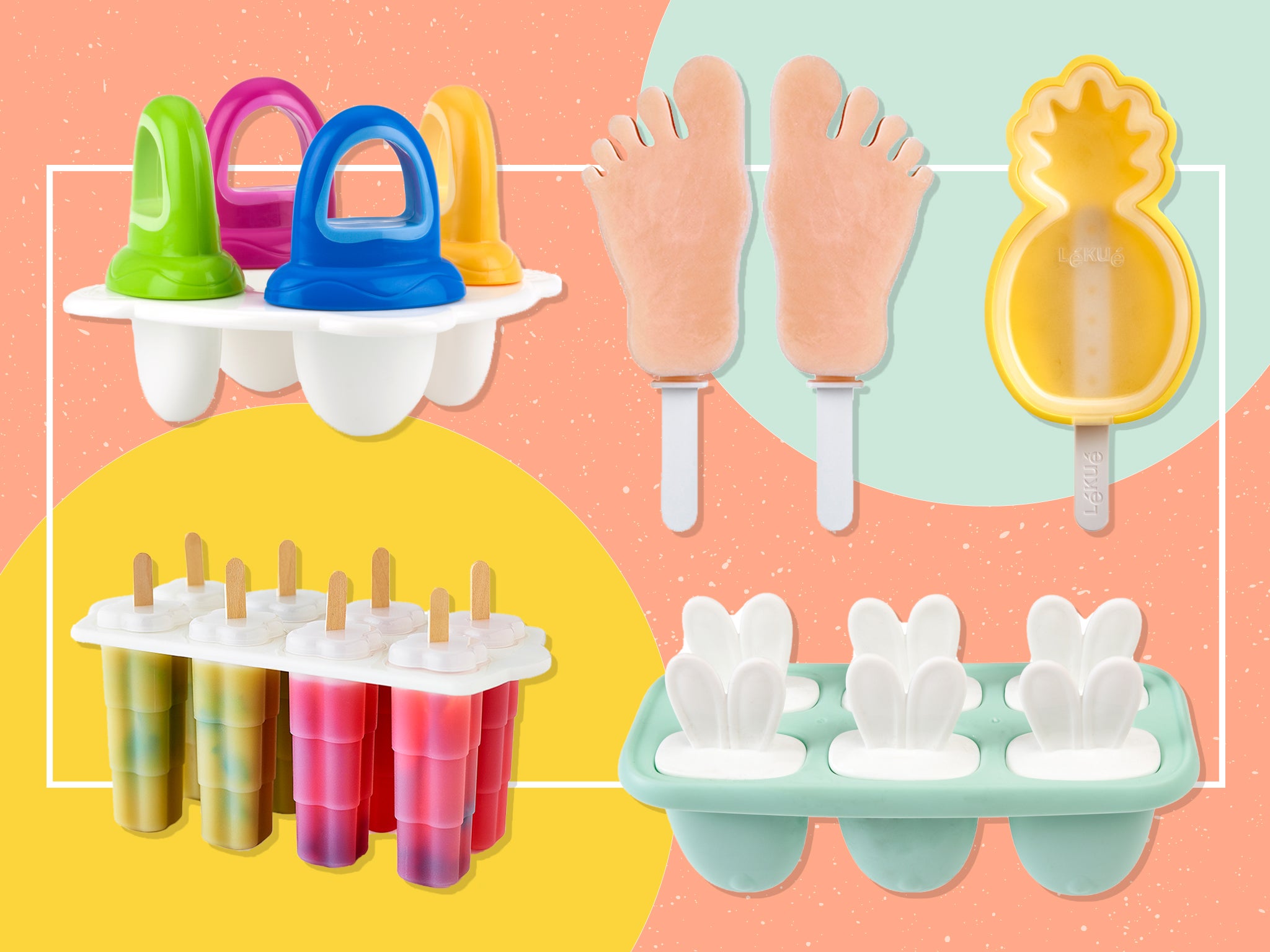 Factors to consider when choosing your lolly moulds include portion size and freezer space