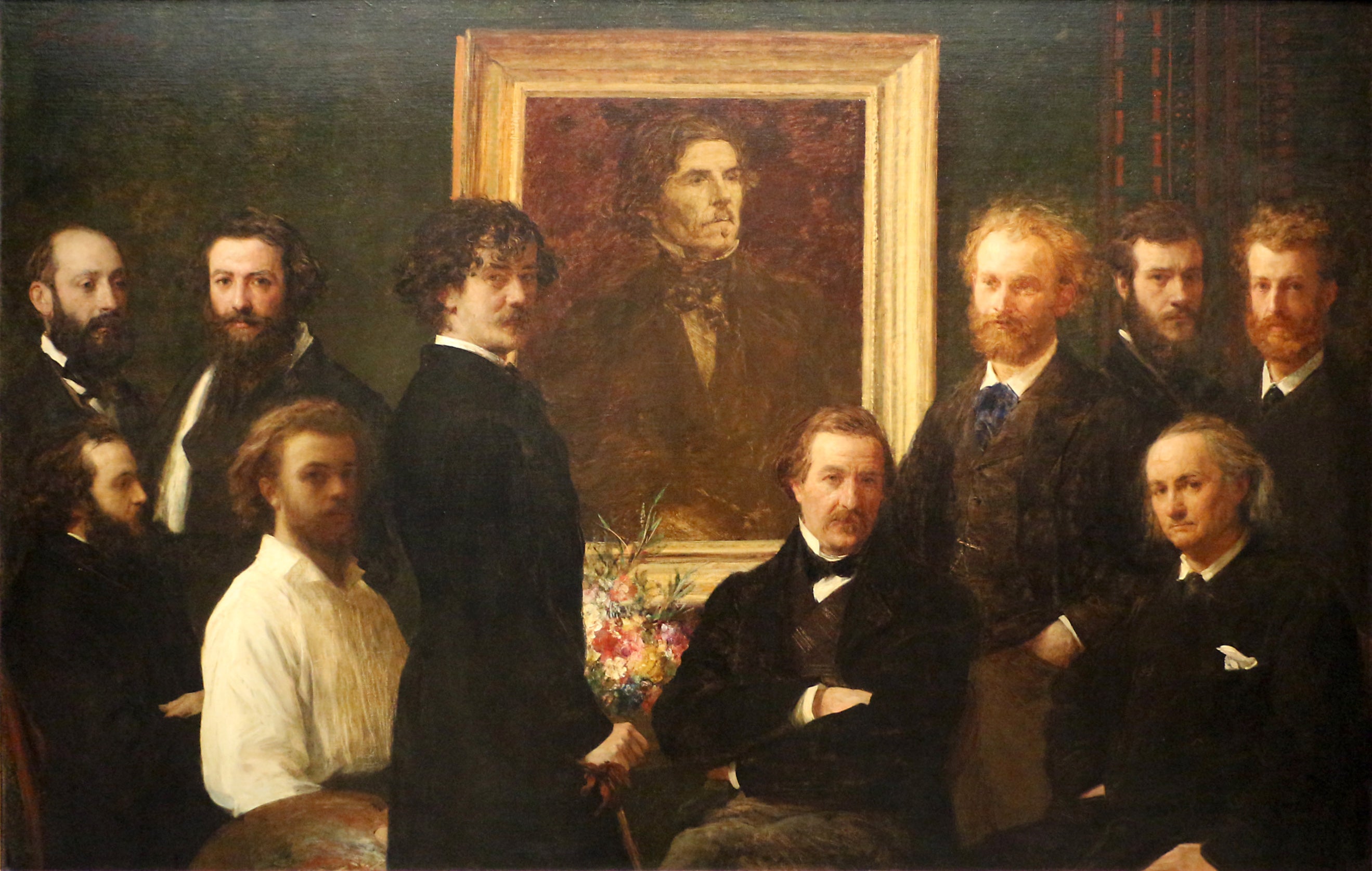 Hommage à Delacroix by Henri Fantin-Latour, 1864