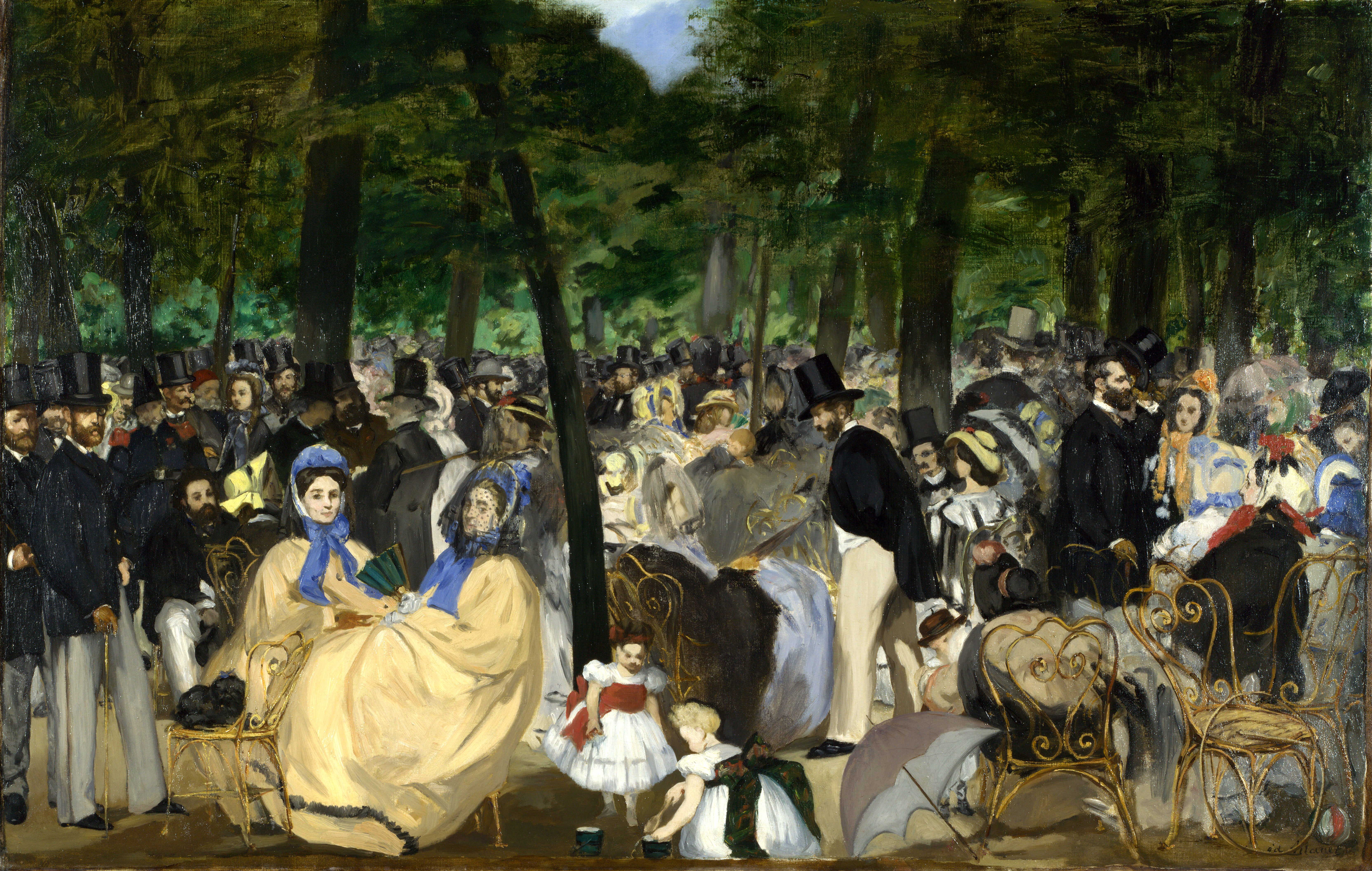 ‘Music in the Tuileries’ by Édouard Manet, 1862