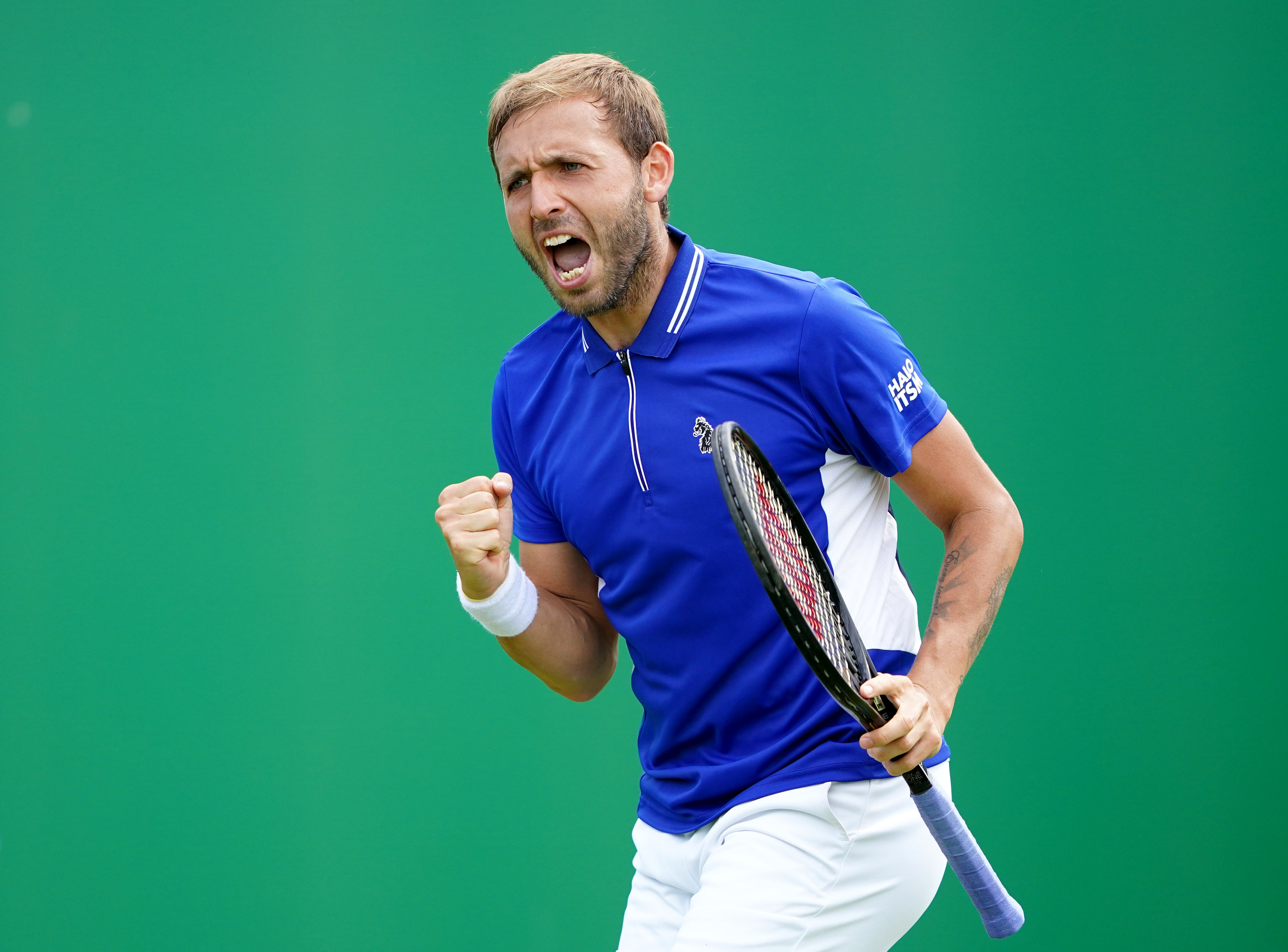 Dan Evans was in action in Nottingham, having lost in the first round of the French Open last week