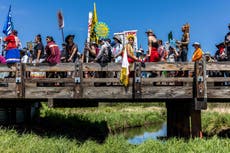 Squad likens Biden to Trump after helicopters used to scare off pipeline protesters 