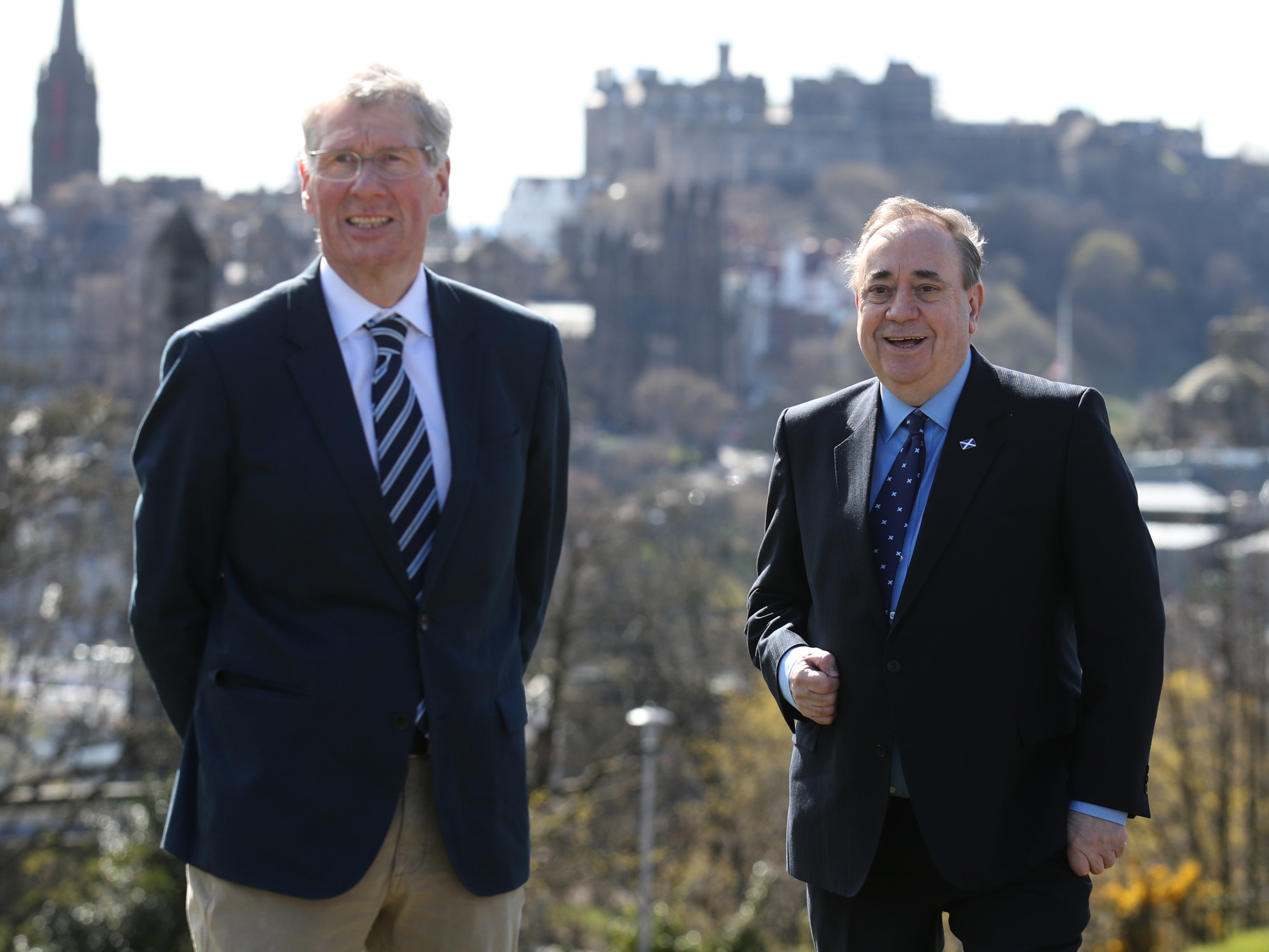 Kenny MacAskill with Alba chief Alex Salmond