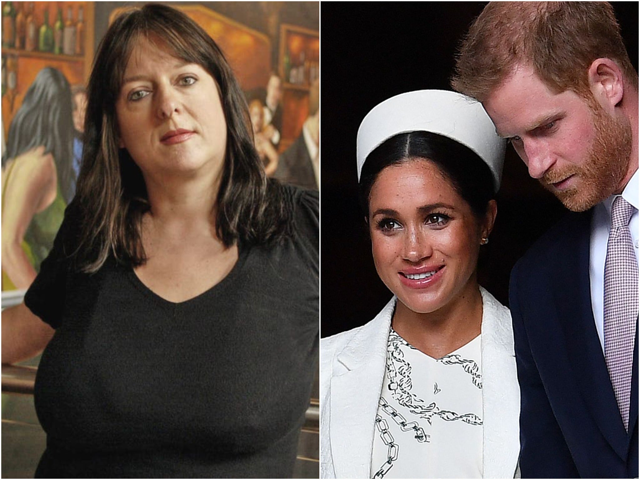 Julie Burchill and Prince Harry and Meghan Markle