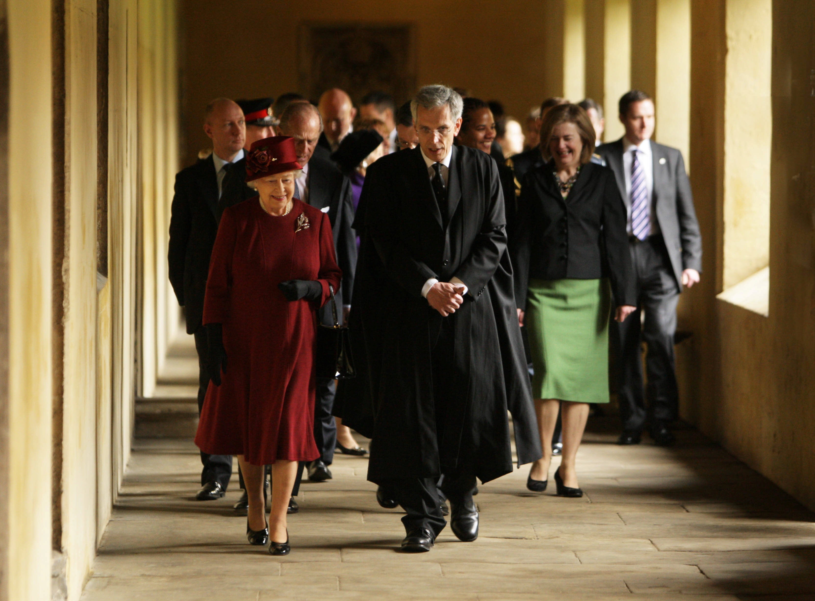 The Queen, pictured at Magdalen College, Oxford, in 2008