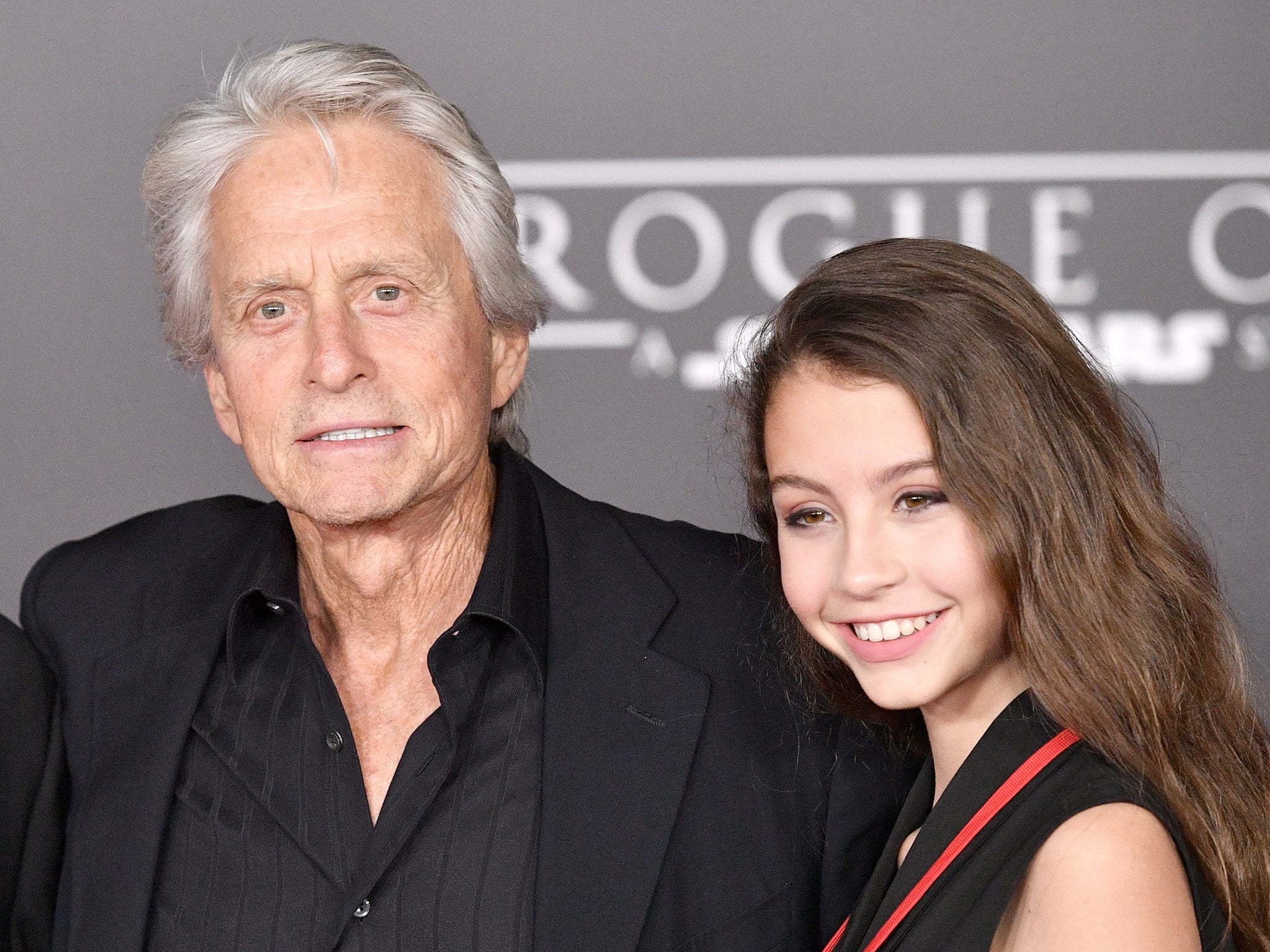 Michael Douglas and his daughter Carys in 2016