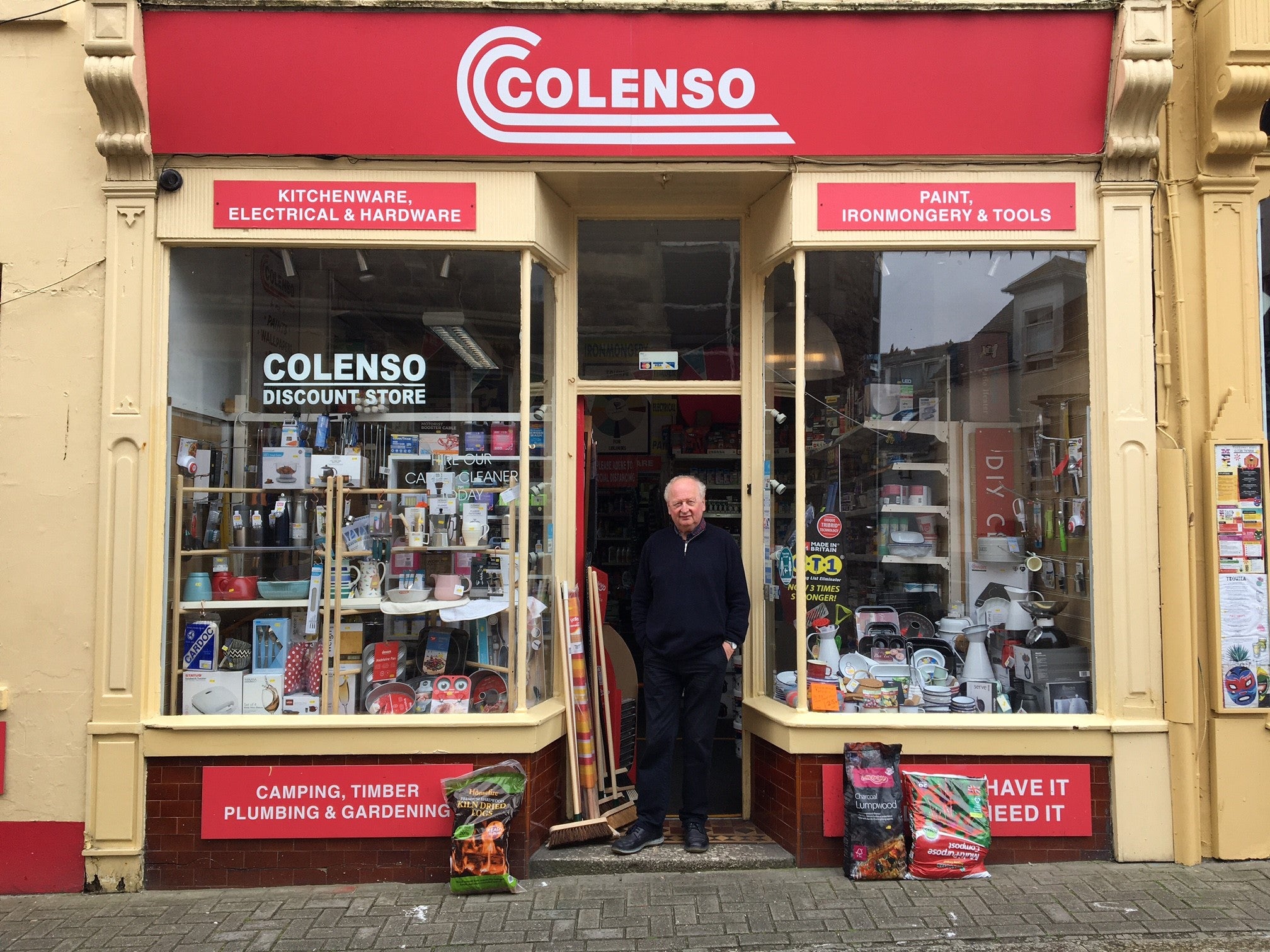 Colin Nicholls has run Colenso hardware shop for 54 years