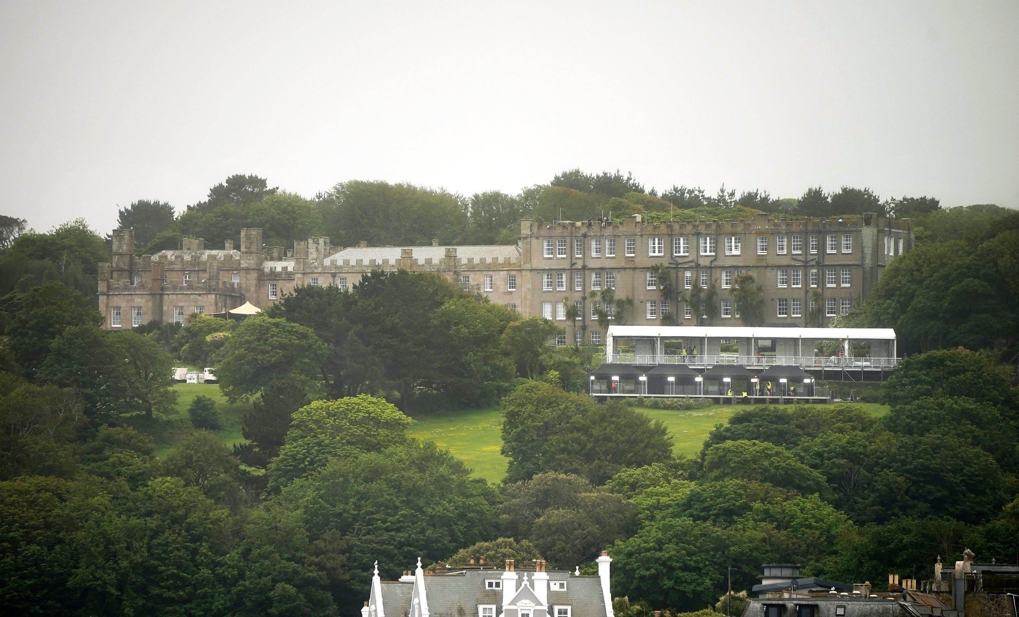 The Tregenna Castle hotel and resort near St Ives, Cornwall, where G7 leaders are staying