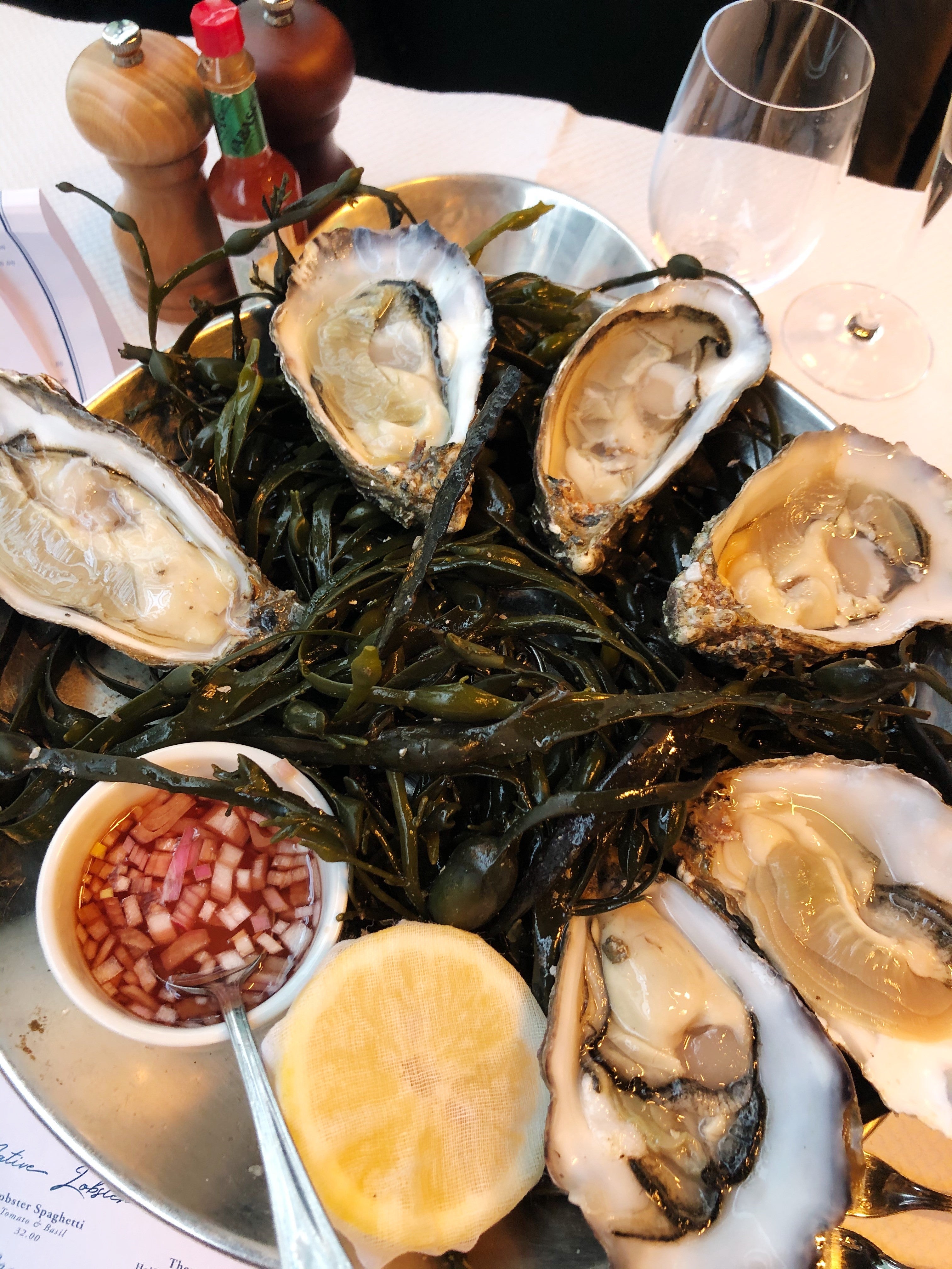 If you’re going to Bentley’s Oyster Bar and Grill, you may as well do it properly, right?