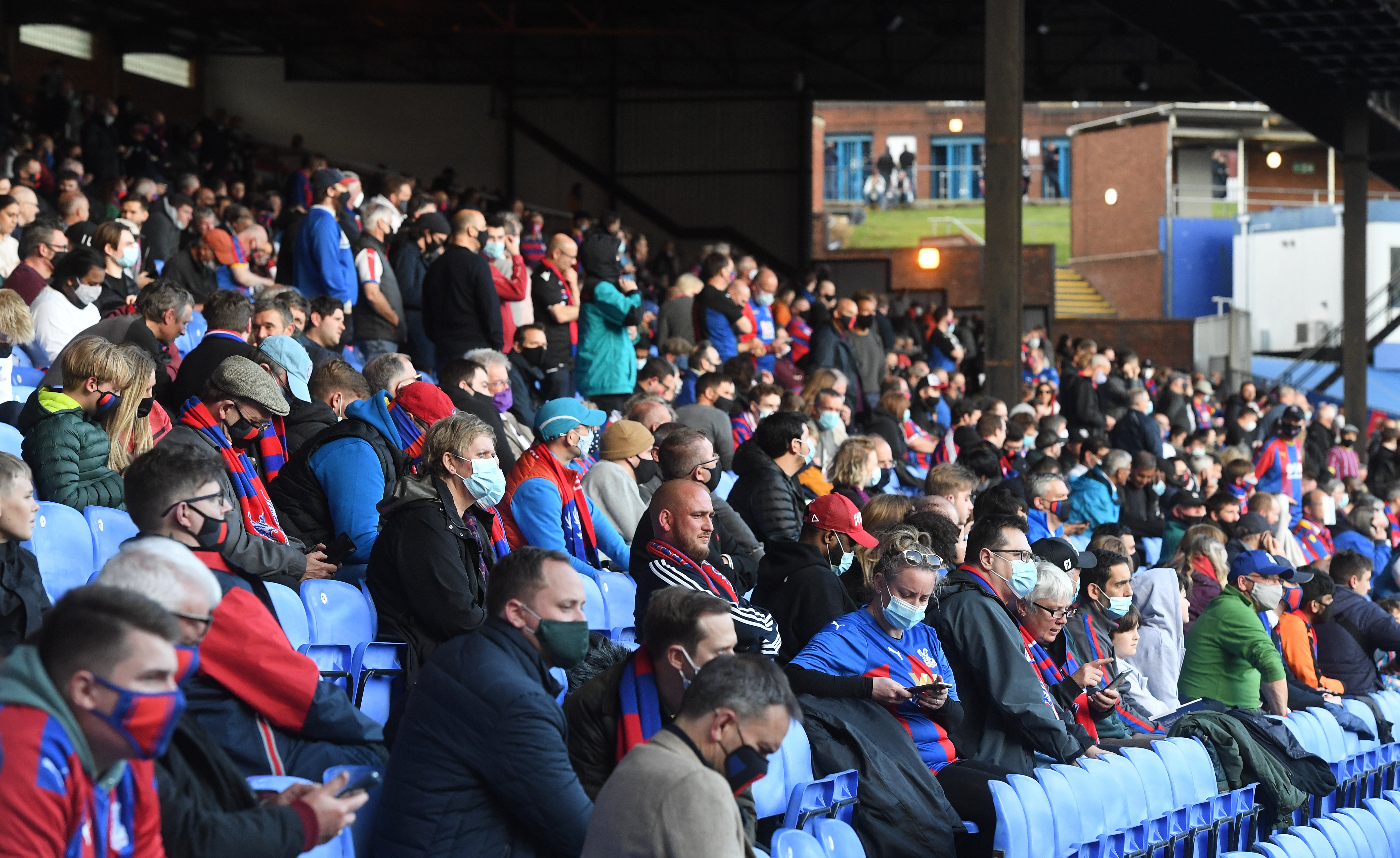 Crystal Palace fans in the stands