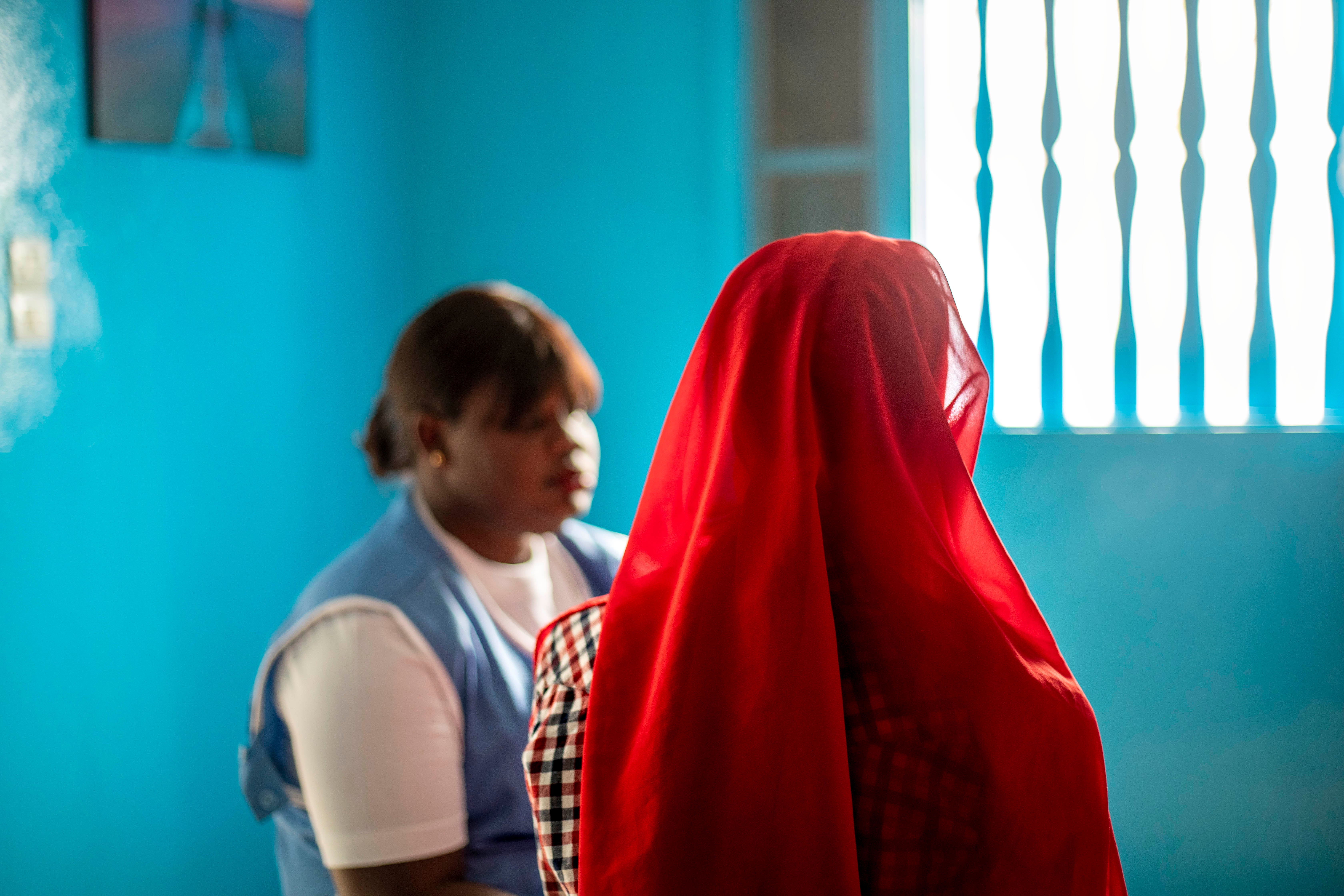 Aisha (not her real name) meets Seck at the youth centre