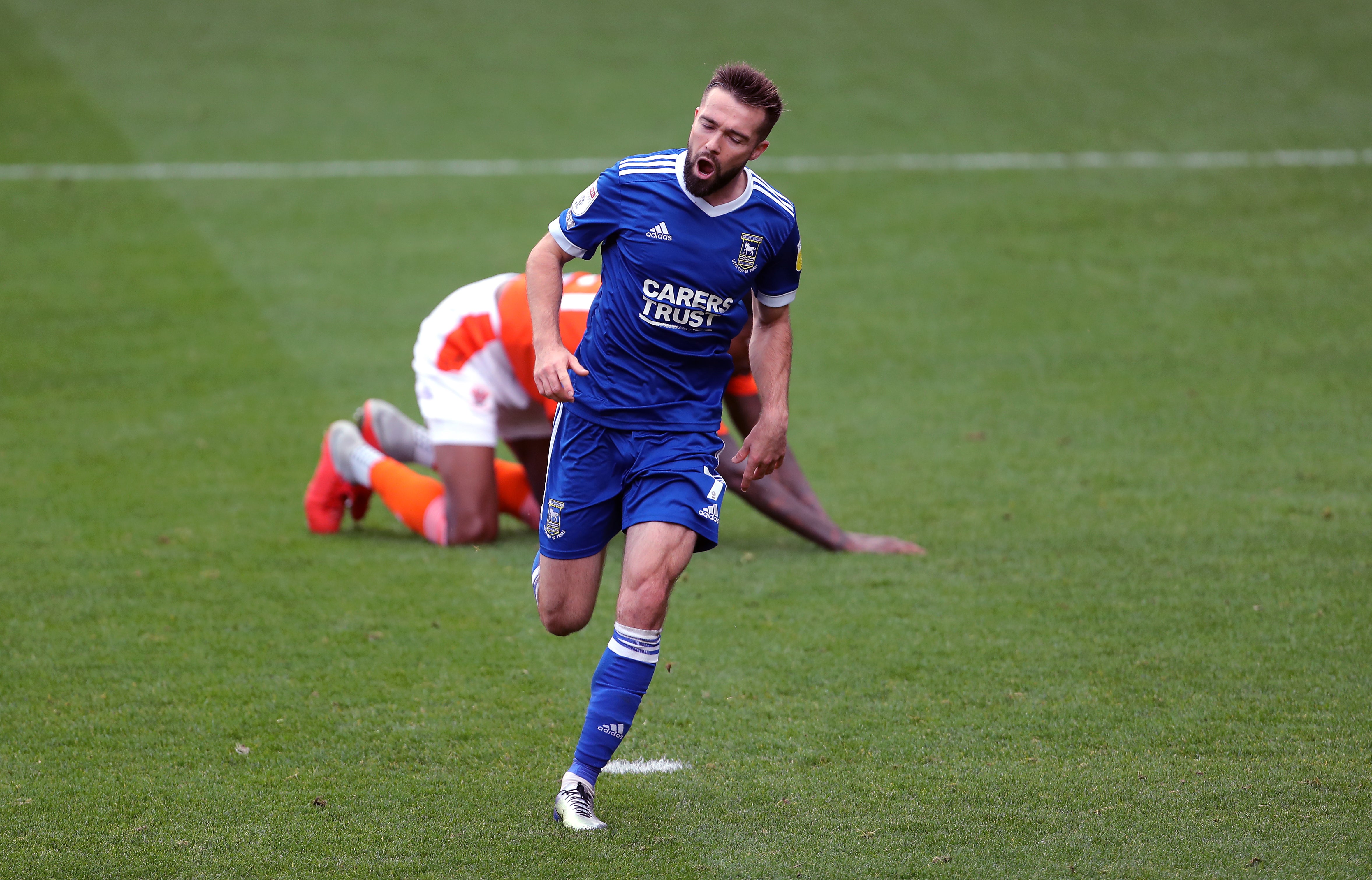 Gwion Edwards in action for Ipswich