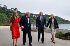 ‘The special relationship continues’: Jill Biden praises Carrie Johnson as Biden quips he and Boris married ‘above our stations’
