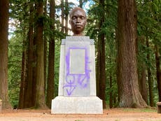 Statue of Black hero of Lewis & Clark trip defaced in Oregon