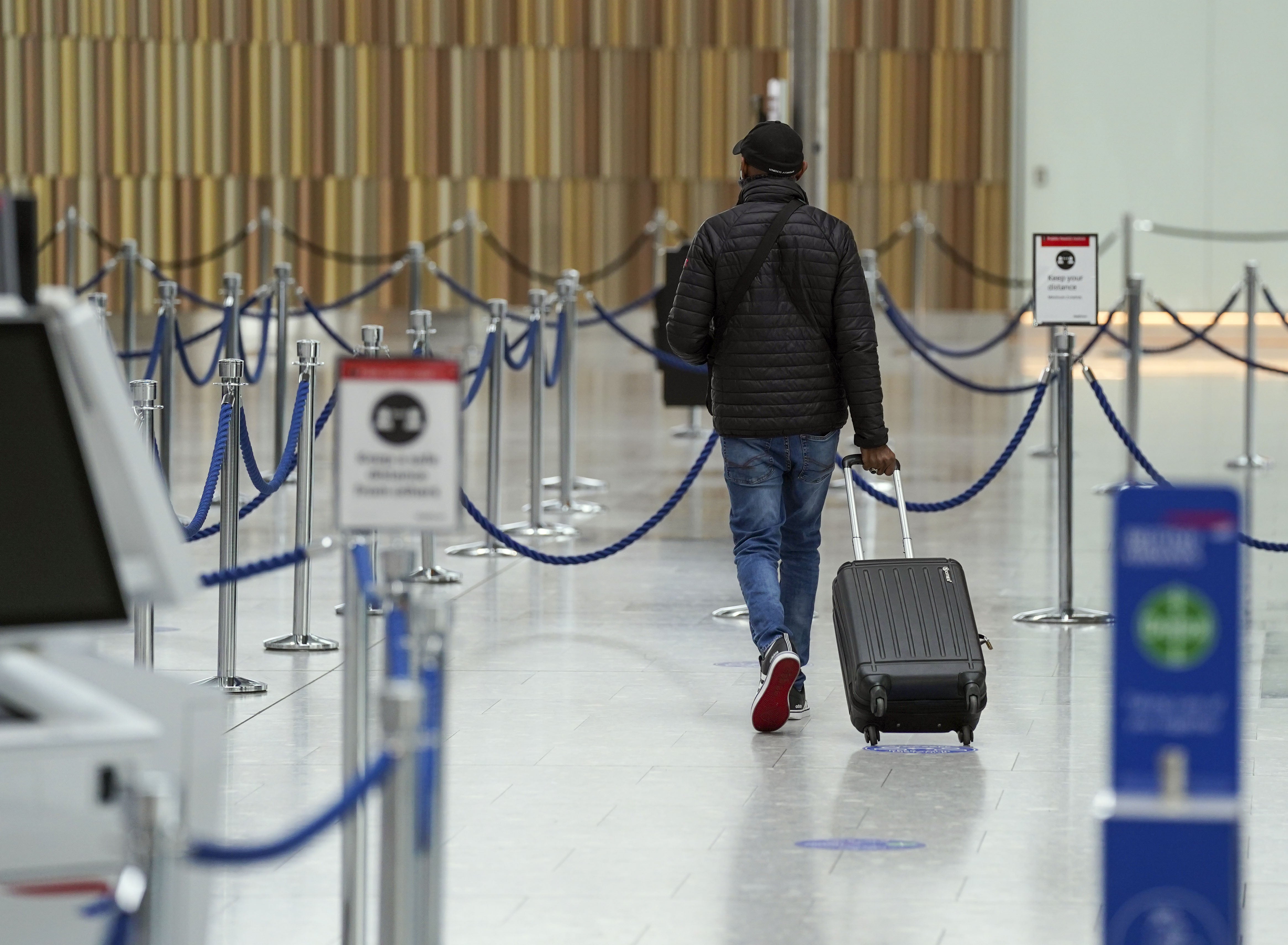 A passenger at Heathrow