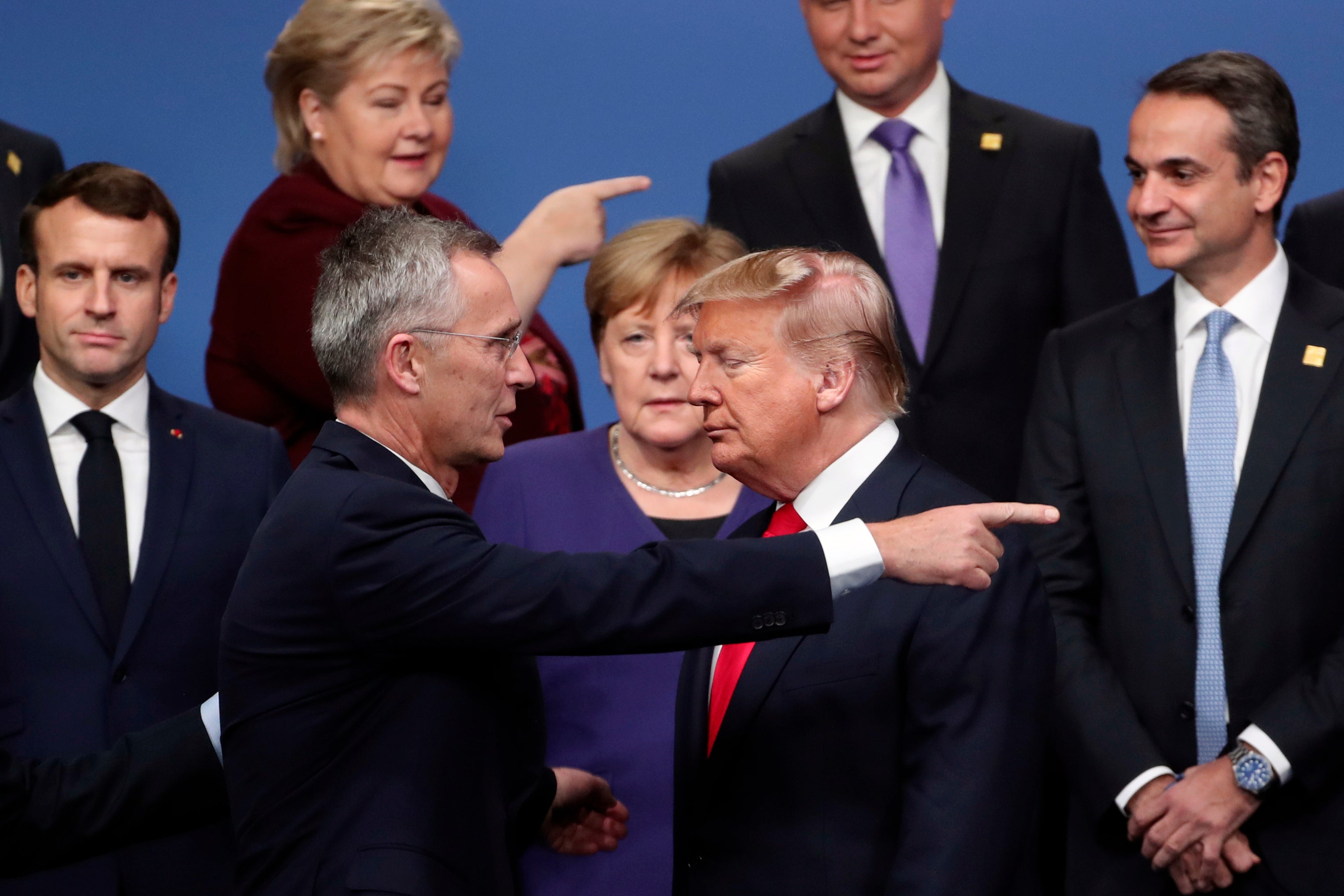 Which way next for Nato? Secretary-General Jens Stoltenberg and Donald Trump at a 2019 meeting of the defence organisation