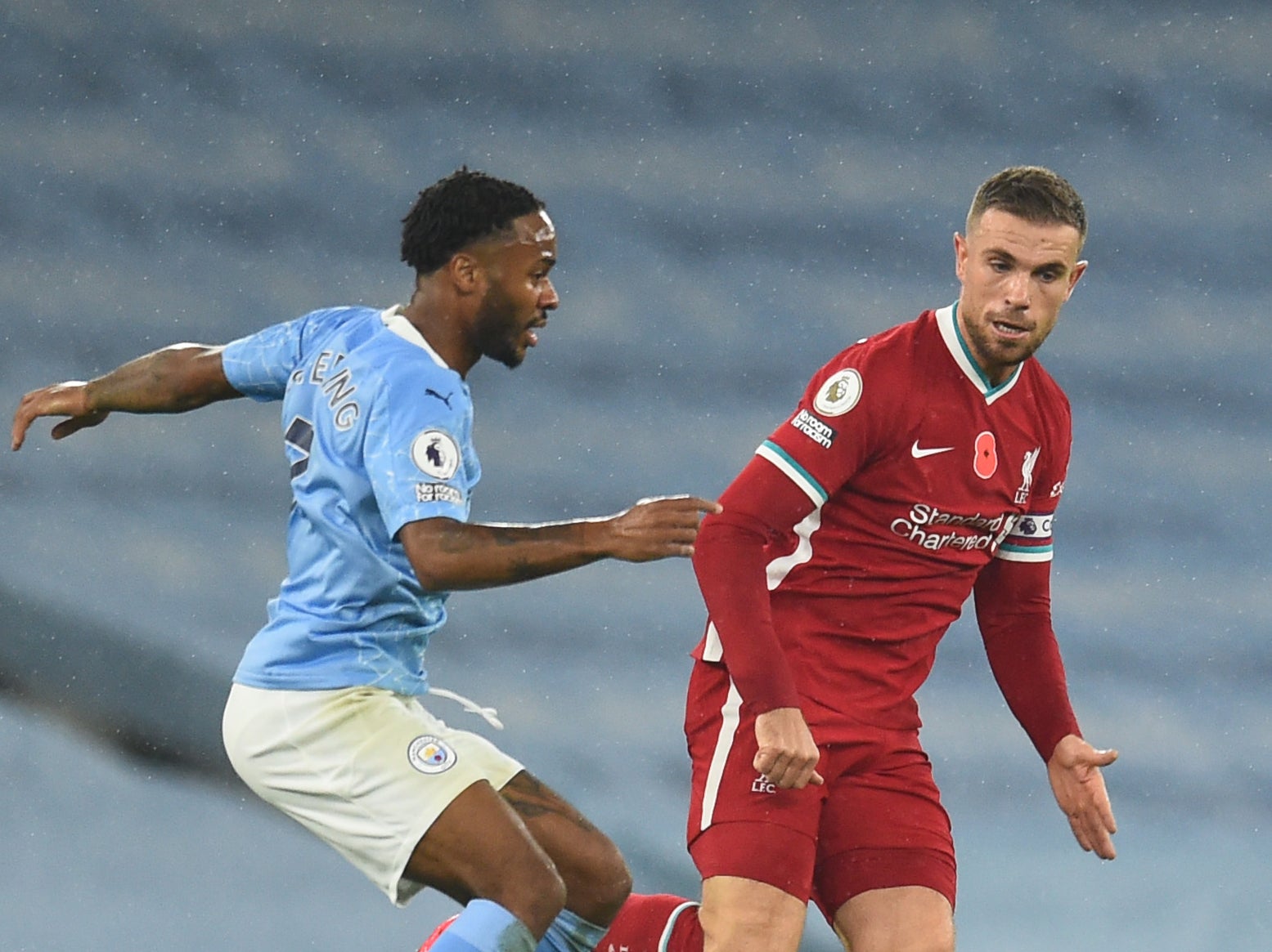 Raheem Sterling (left) and Jordan Henderson