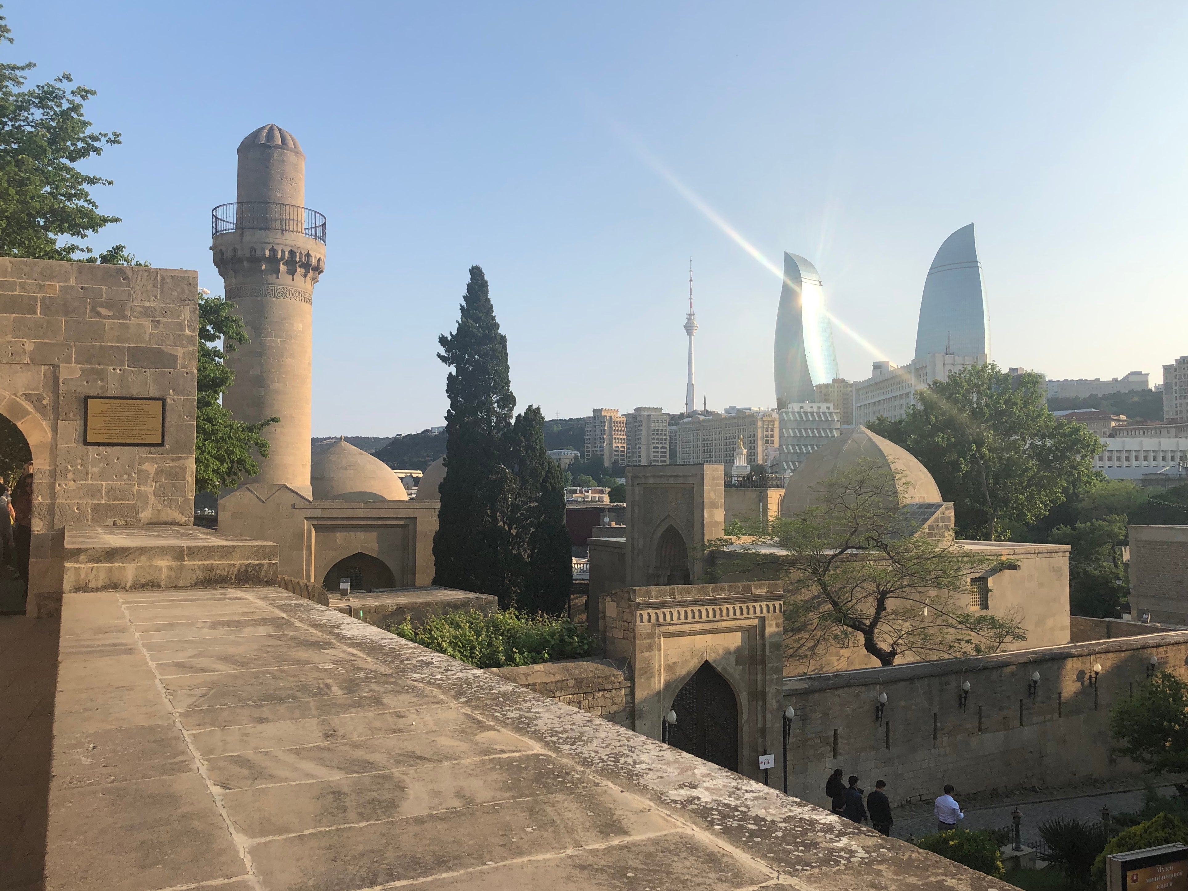 Fan zone: the skyline of Baku