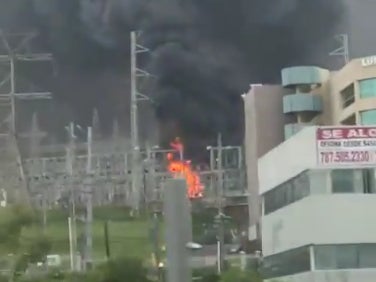 A fire at a Luma power facility in Puerto Rico that knocked out power for 800,000 customers