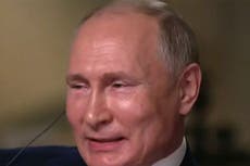 Putin calls Trump ‘talented individual’ and laughs when asked if he’s a killer