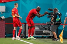 Romelu Lukaku dedicates goal to Christian Eriksen as Belgium see off Russia