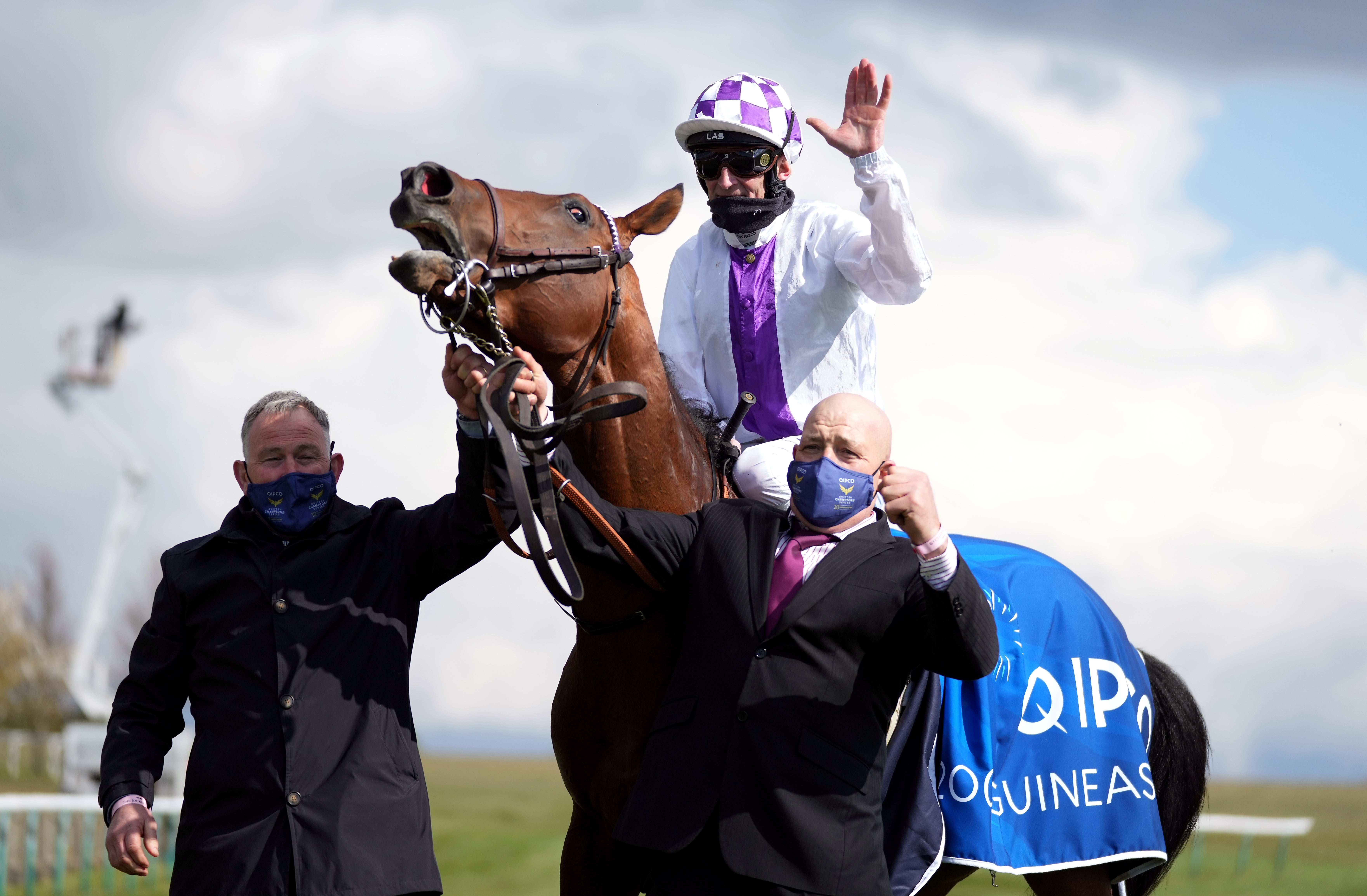 Poetic Flare after winning the 2000 Guineas at Newmarket