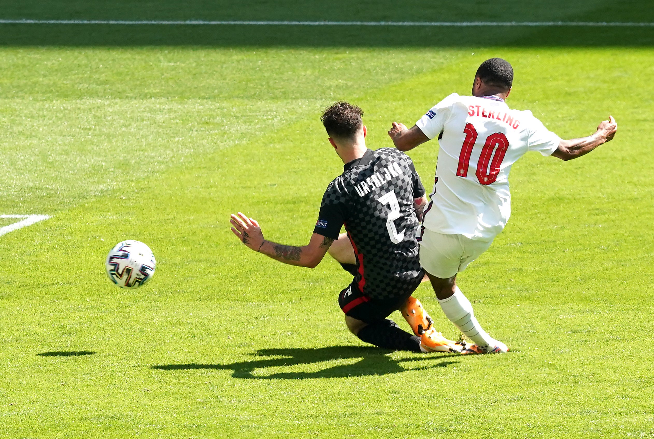 England’s Raheem Sterling scored the winner against Croatia