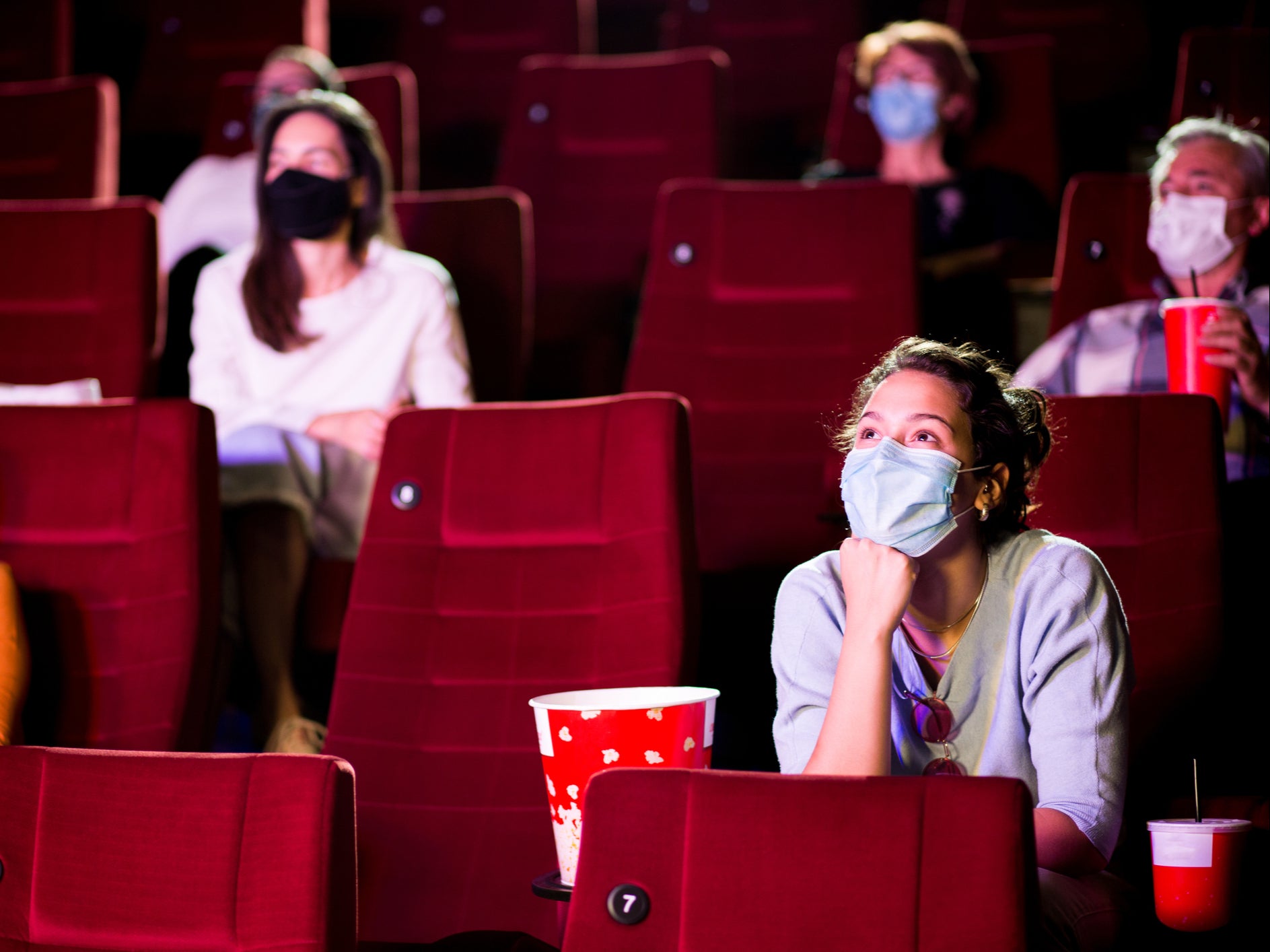 The cinema was at about 50 per cent capacity, with people spacing themselves sensibly around the available seating