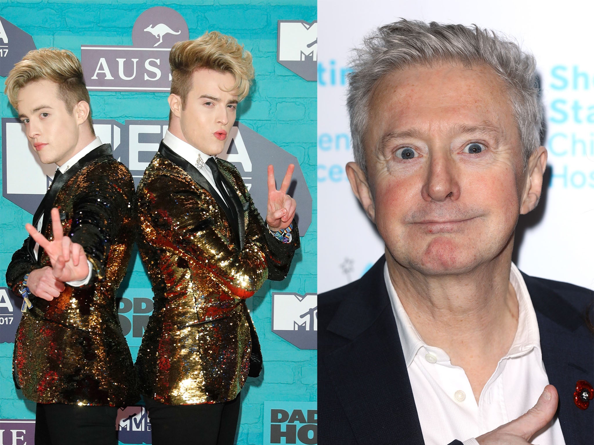 Jedward and Louis Walsh