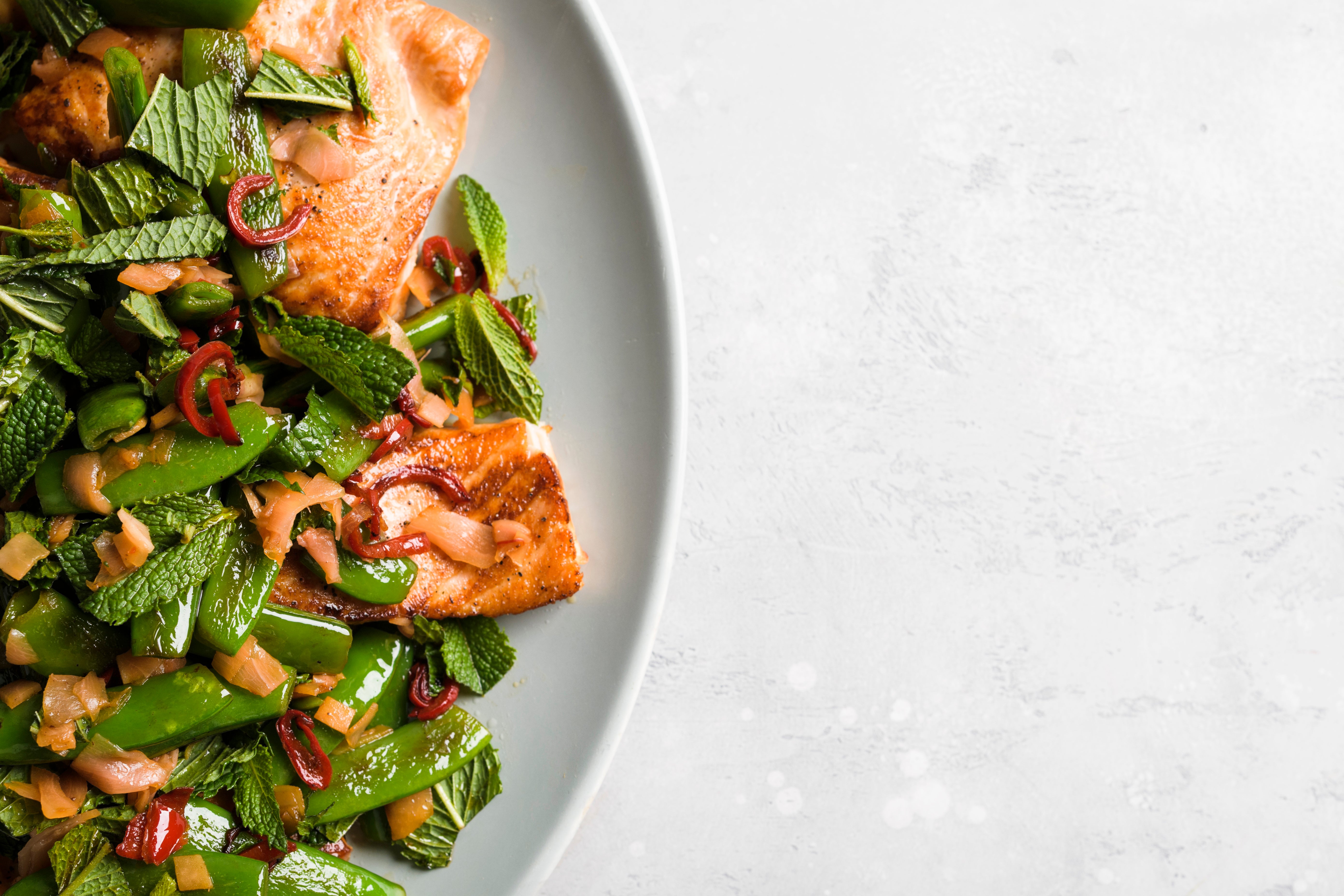 Food - MilkStreet - Salmon Snap Peas