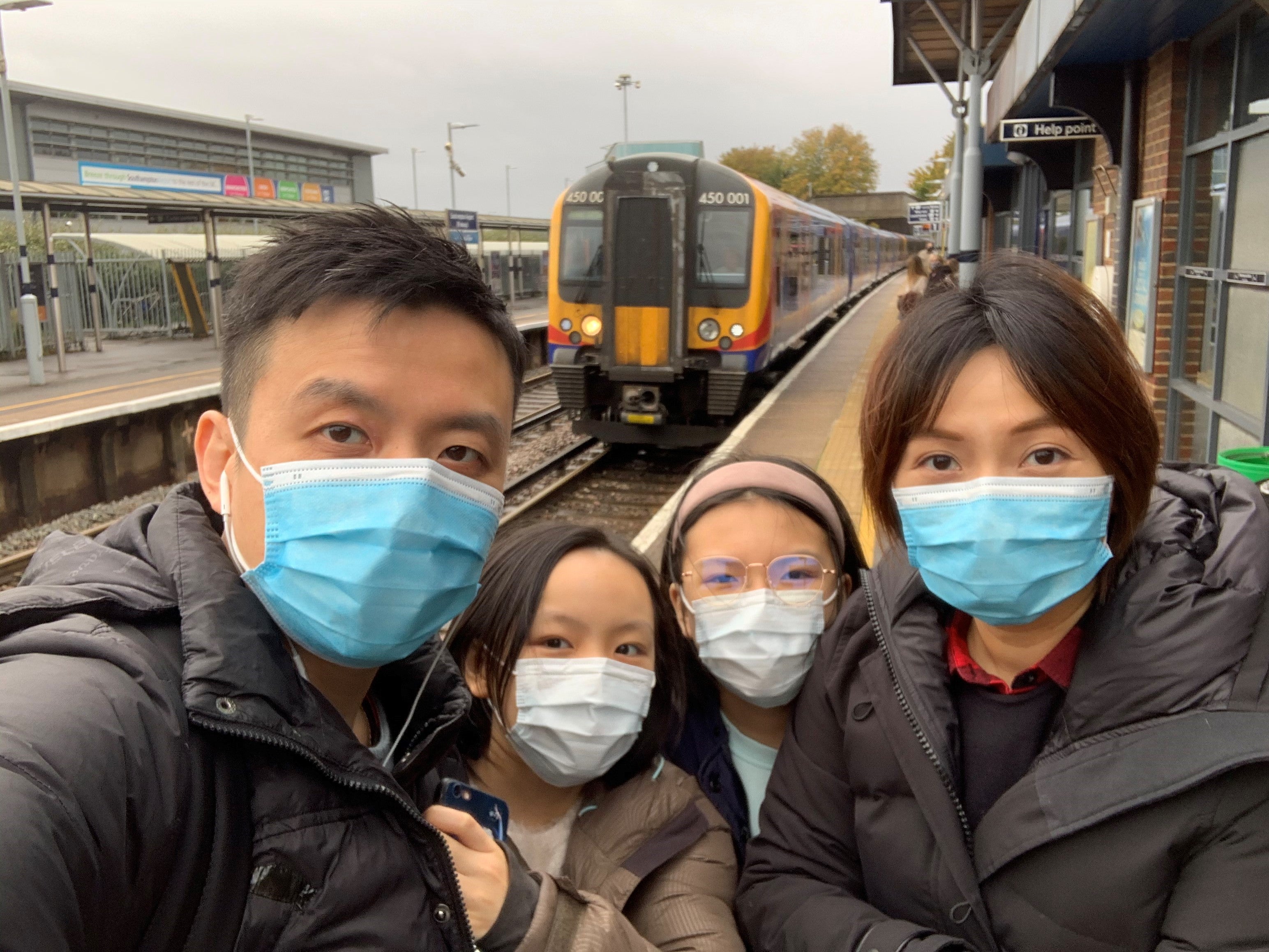 The Mok family are now in the UK after they chose to leave Hong Kong via the new visa scheme