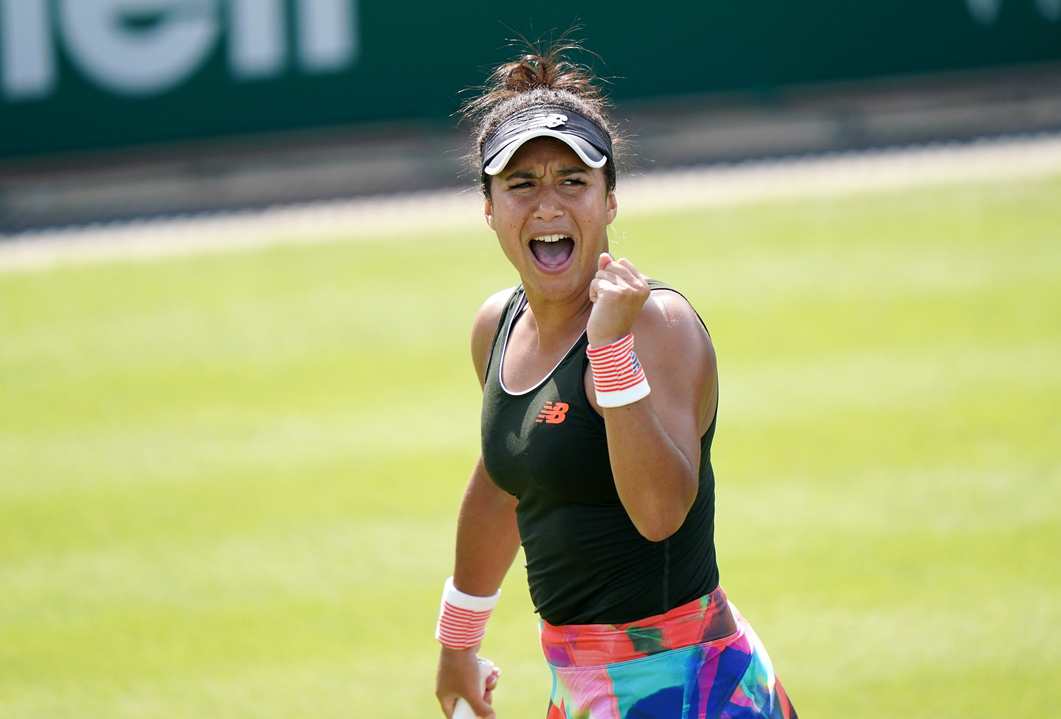 Heather Watson celebrates at Edgbaston