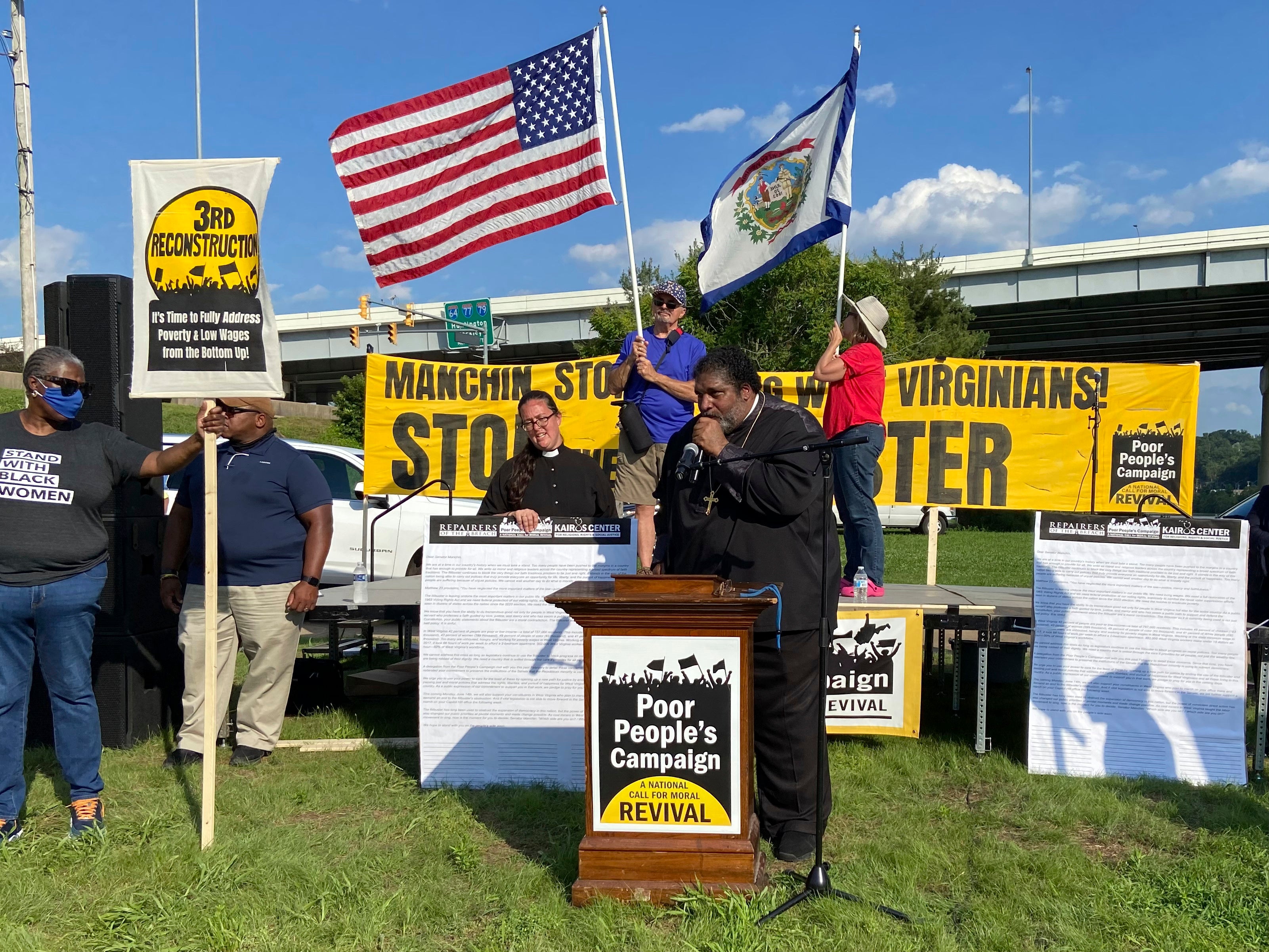 Manchin Protest