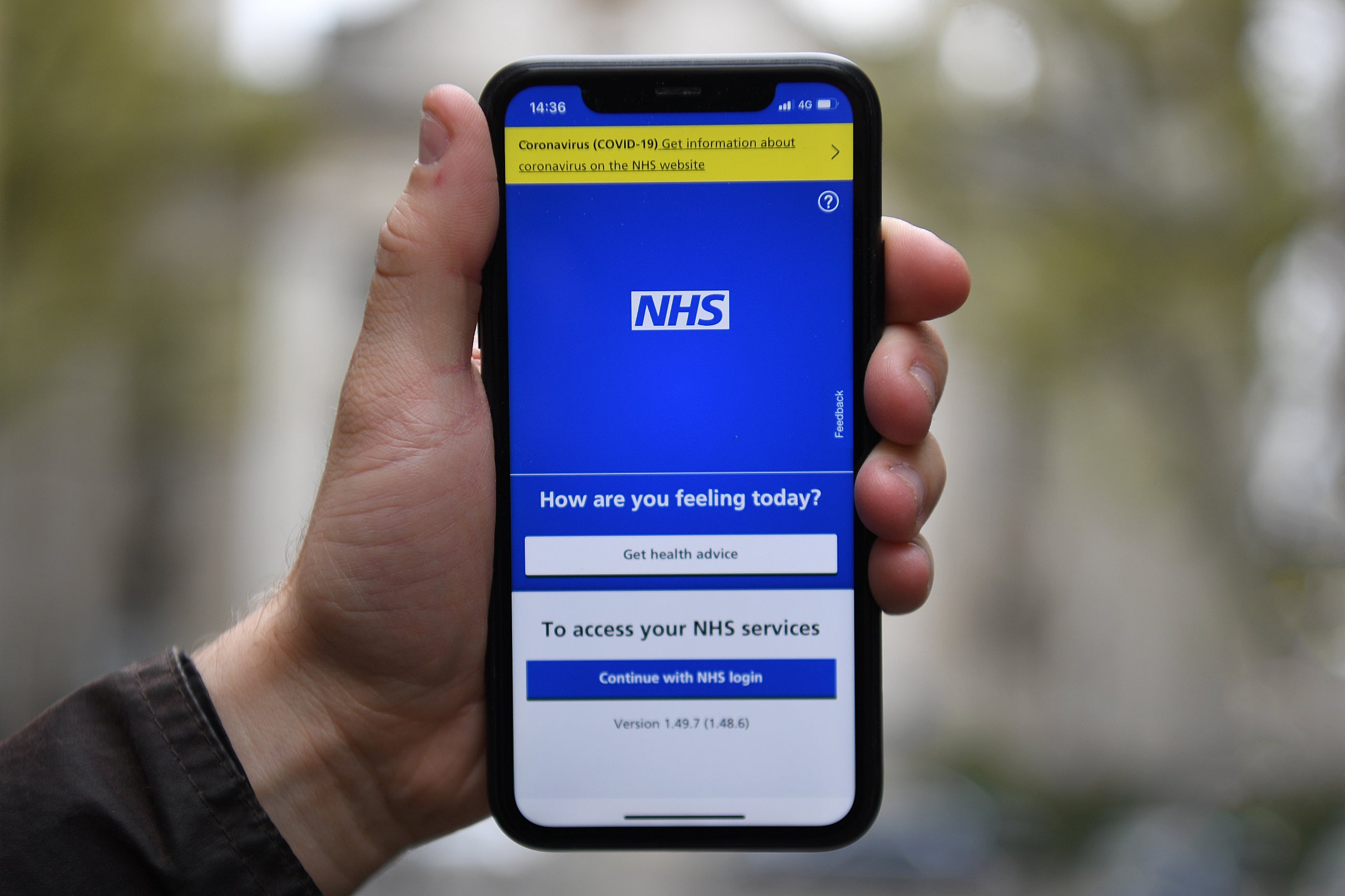 The NHS app will be used to determine ticket-holders' Covid status in the selected events