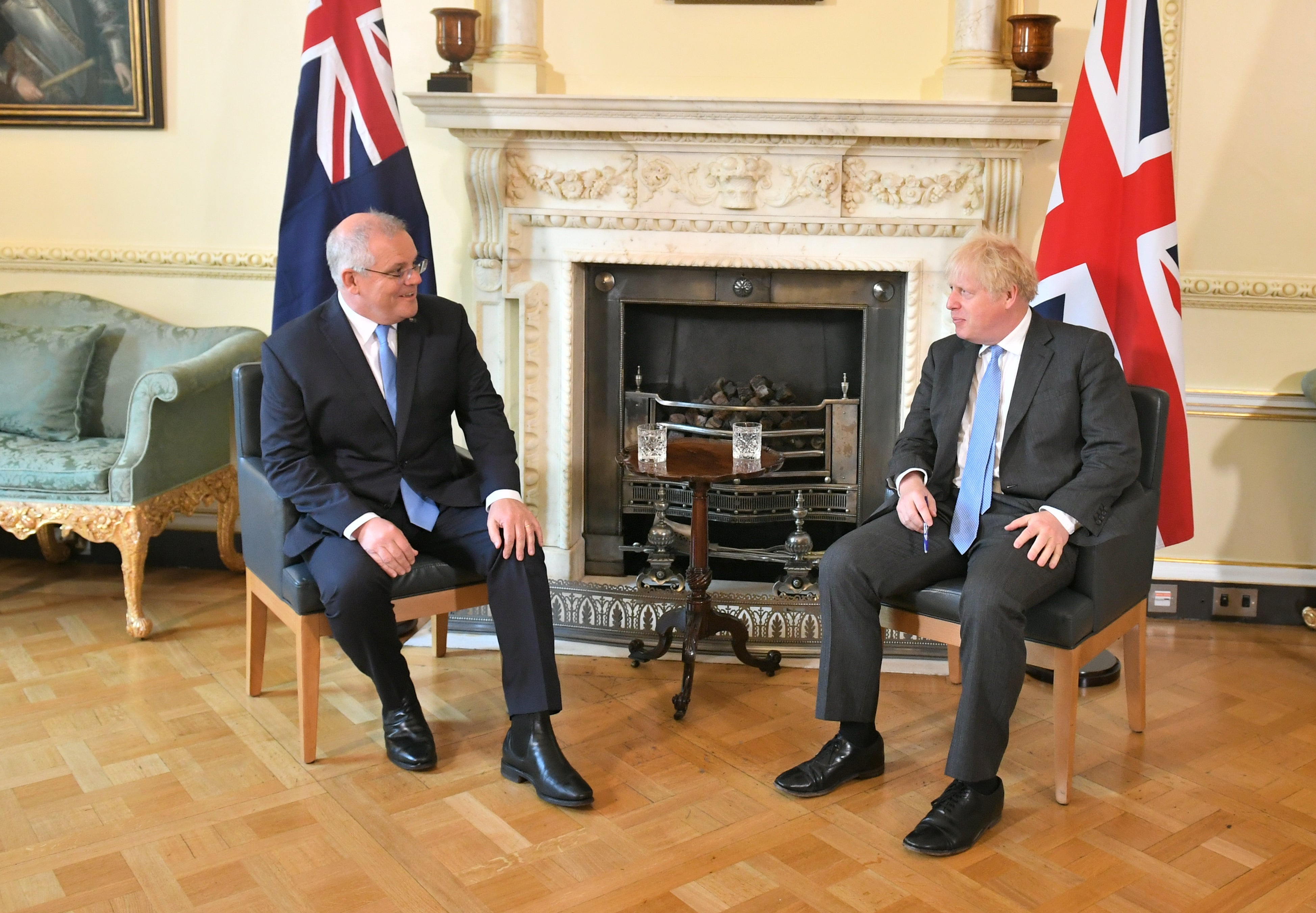 Boris Johnson meets Scott Morrison