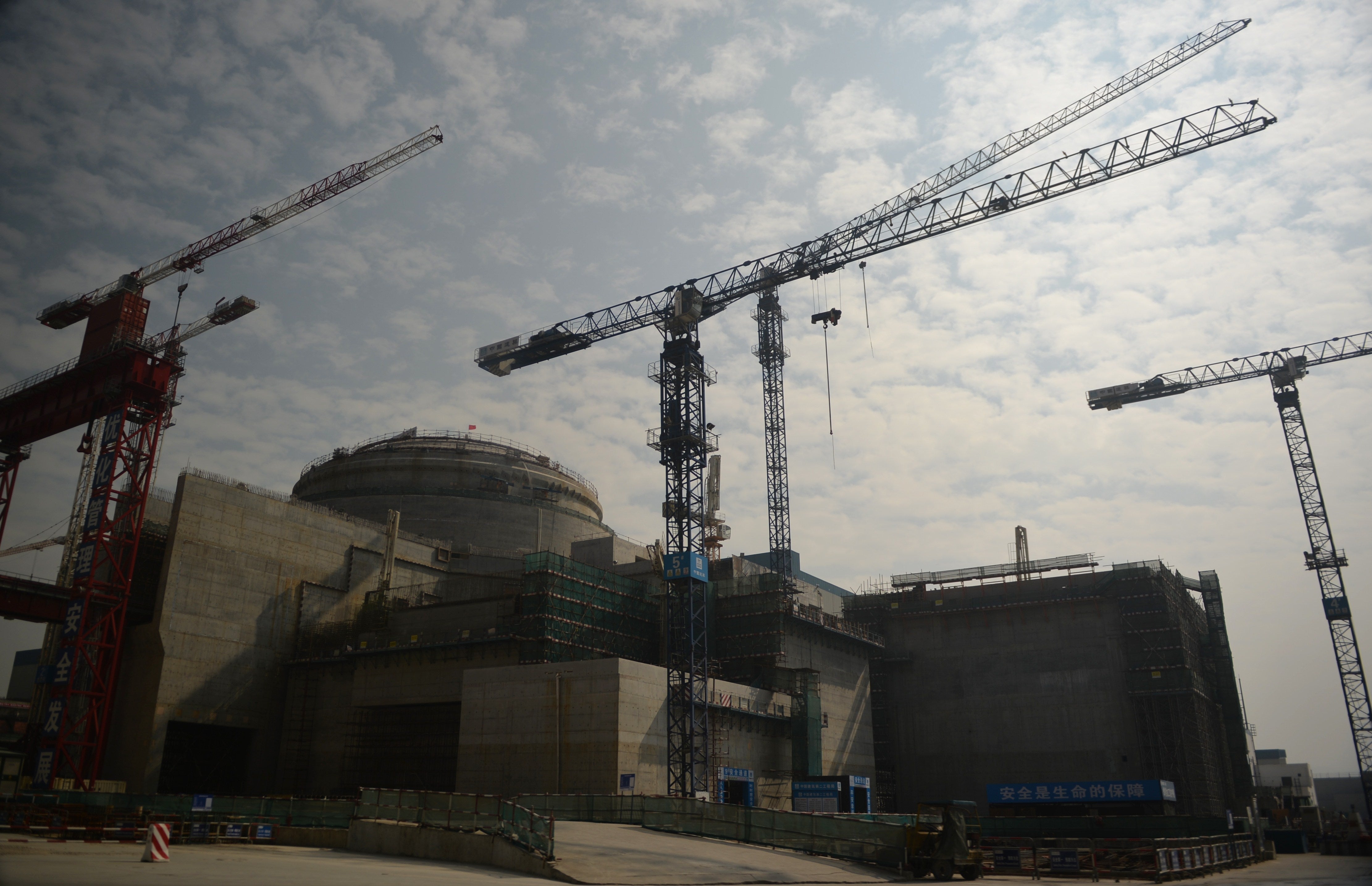 A view of the joint Sino-French Taishan Nuclear Power Station outside the city of Taishan in Guangdong province