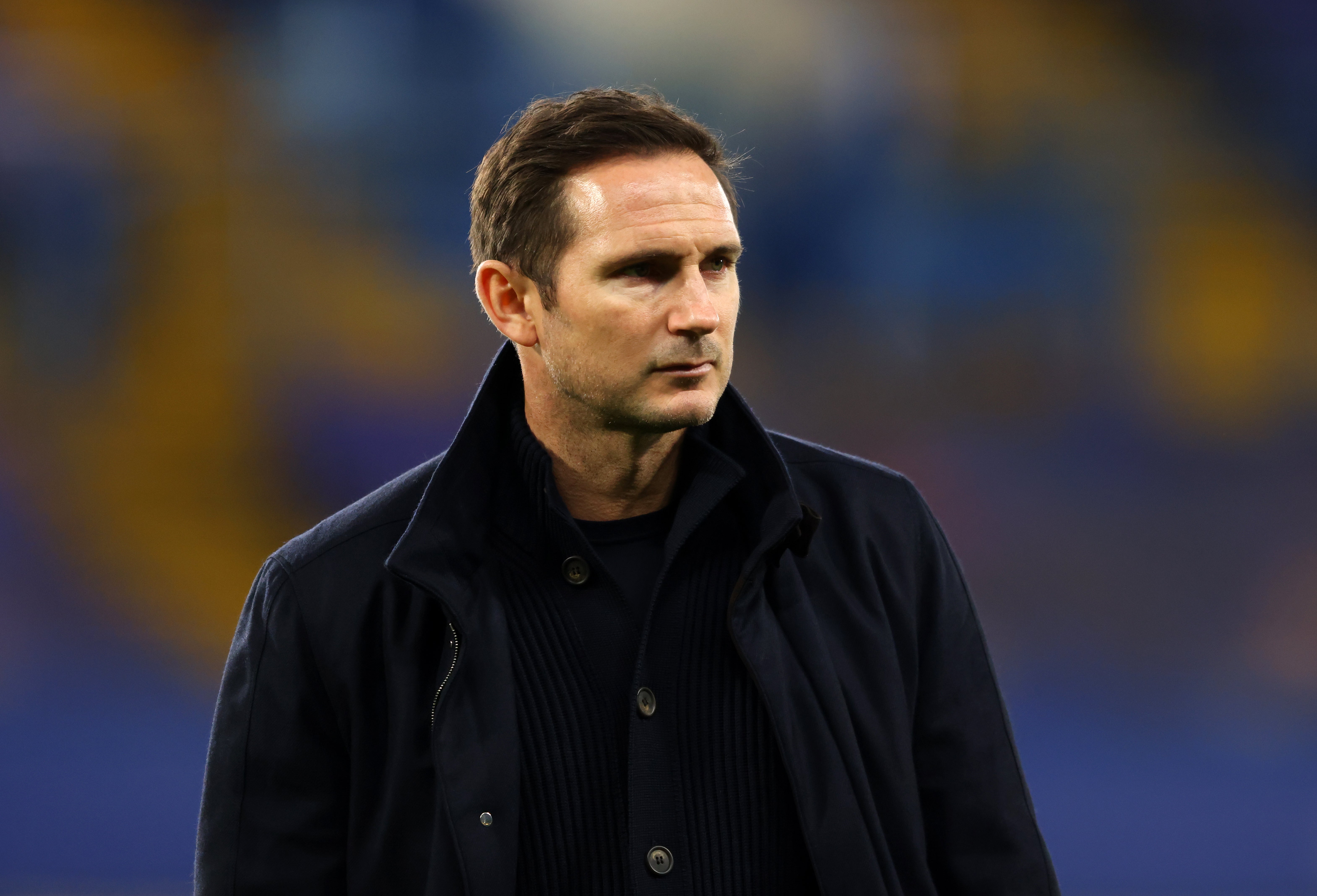 Frank Lampard on the touchline