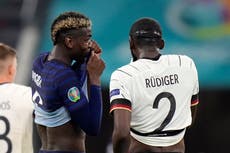 Antonio Rudiger: Germany defender cleared of biting Paul Pogba during Euro 2020 game